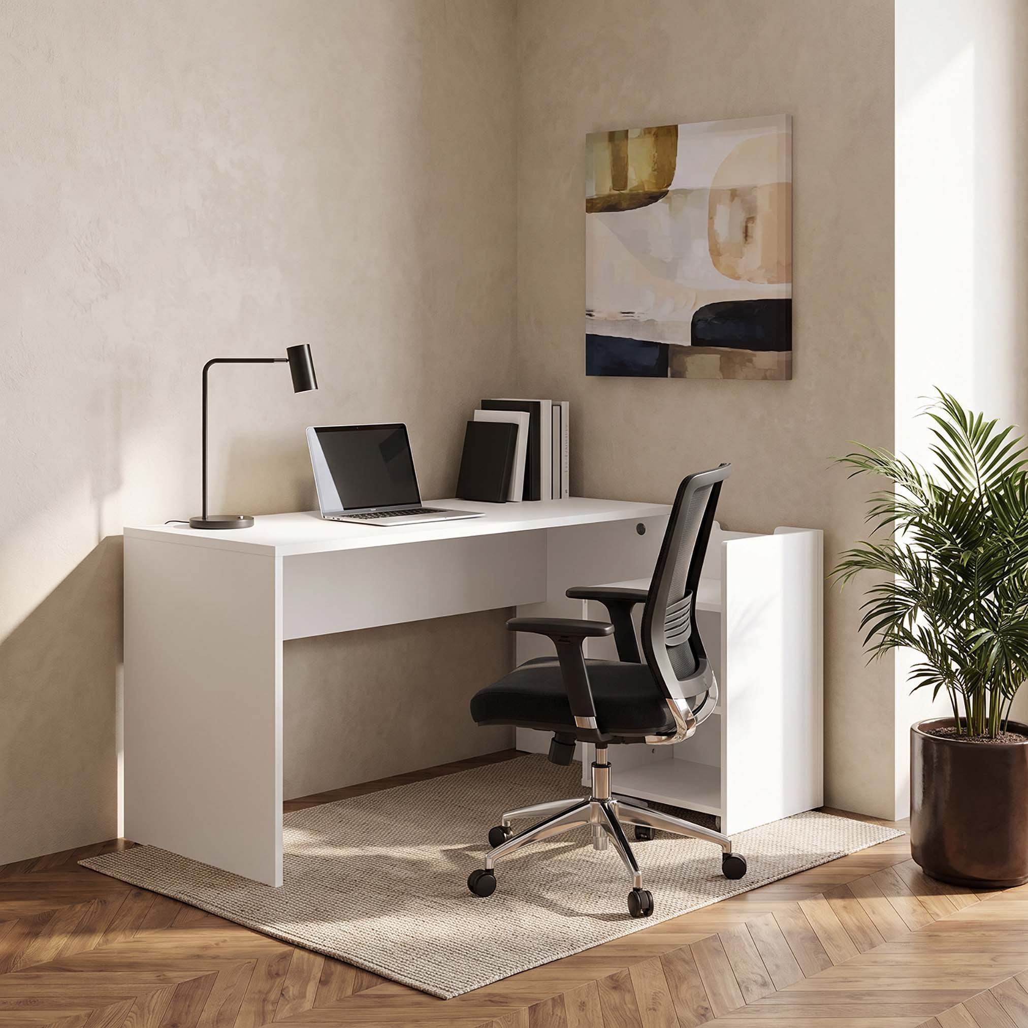 Liberty Study Desk with Portable Open Shelf Storage Unit-hbxfurniture-office-desks-image-8