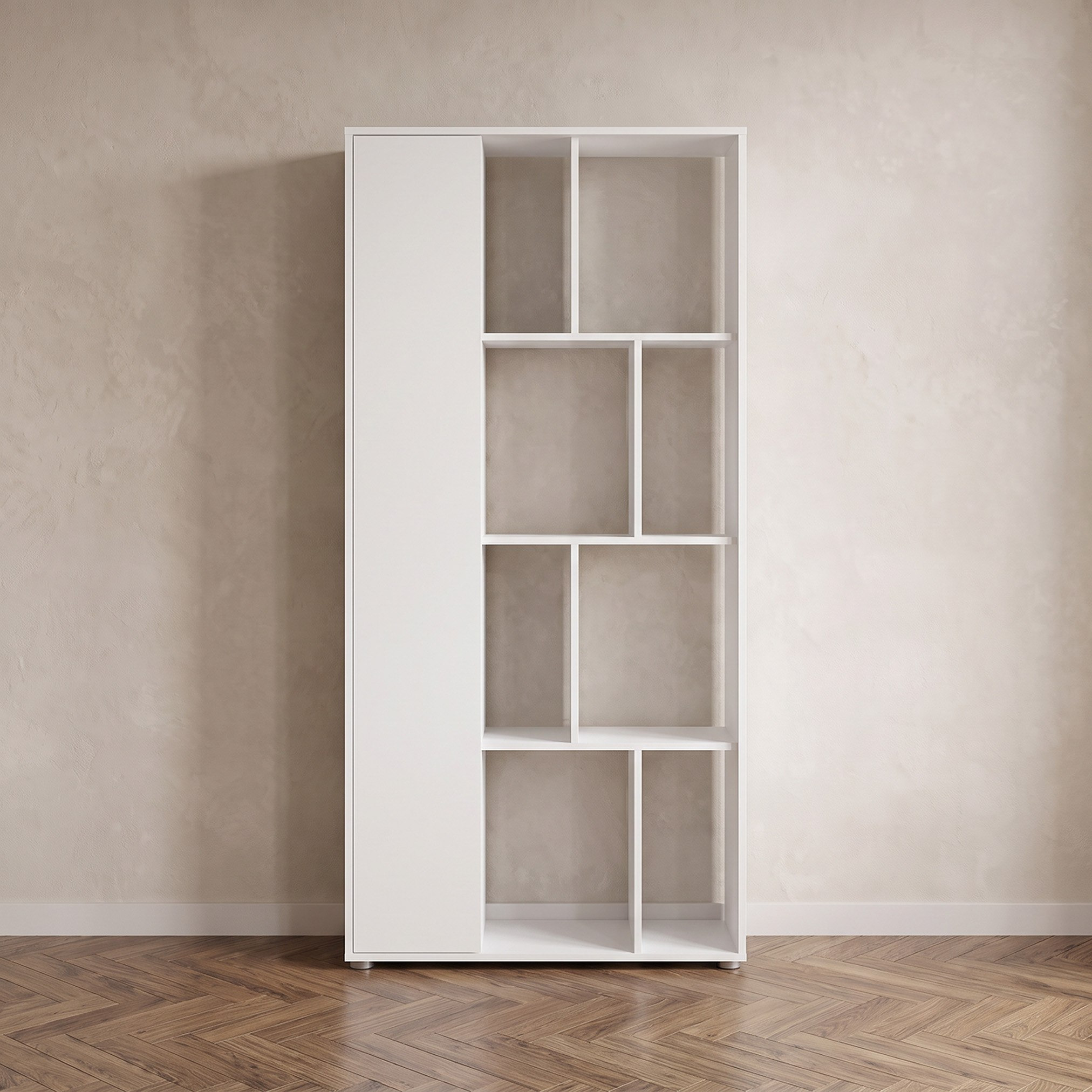 خزانة كتب بباب و4 مستويات - ليبرتي-hbxfurniture-office-bookcases-image-3