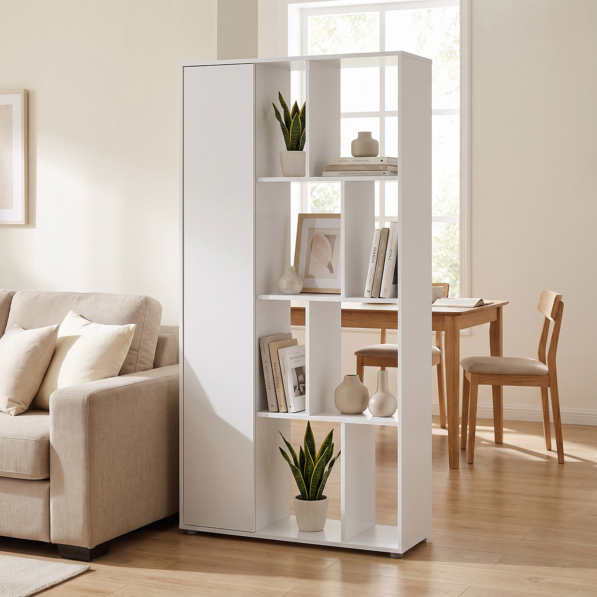 خزانة كتب بباب و4 مستويات - ليبرتي-hbxfurniture-office-bookcases-image-7
