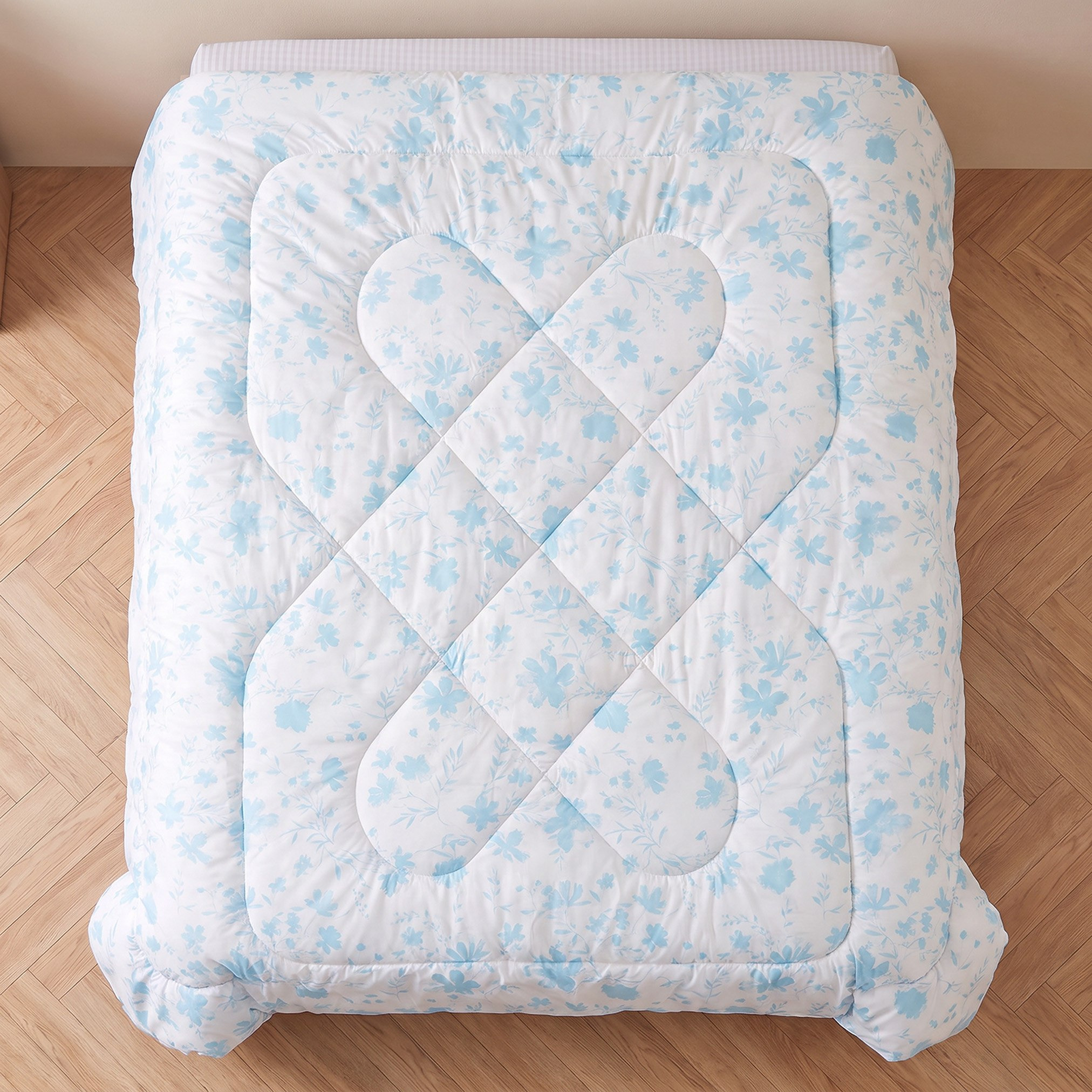 Matrix Floral Microfibre Twin Comforter - 160x220 cm-hbxkidsandyouth-beddingandfurnishings-comfortersets-image-4
