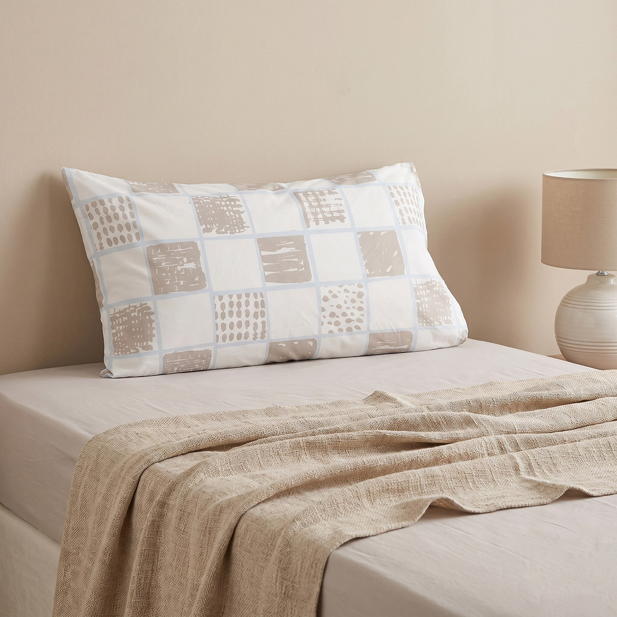 Matrix 2-Piece Floral Printed Microfibre Pillow Cover Set - 50x75 cm-hbxhomeware-bedding-pillowcases-image-2