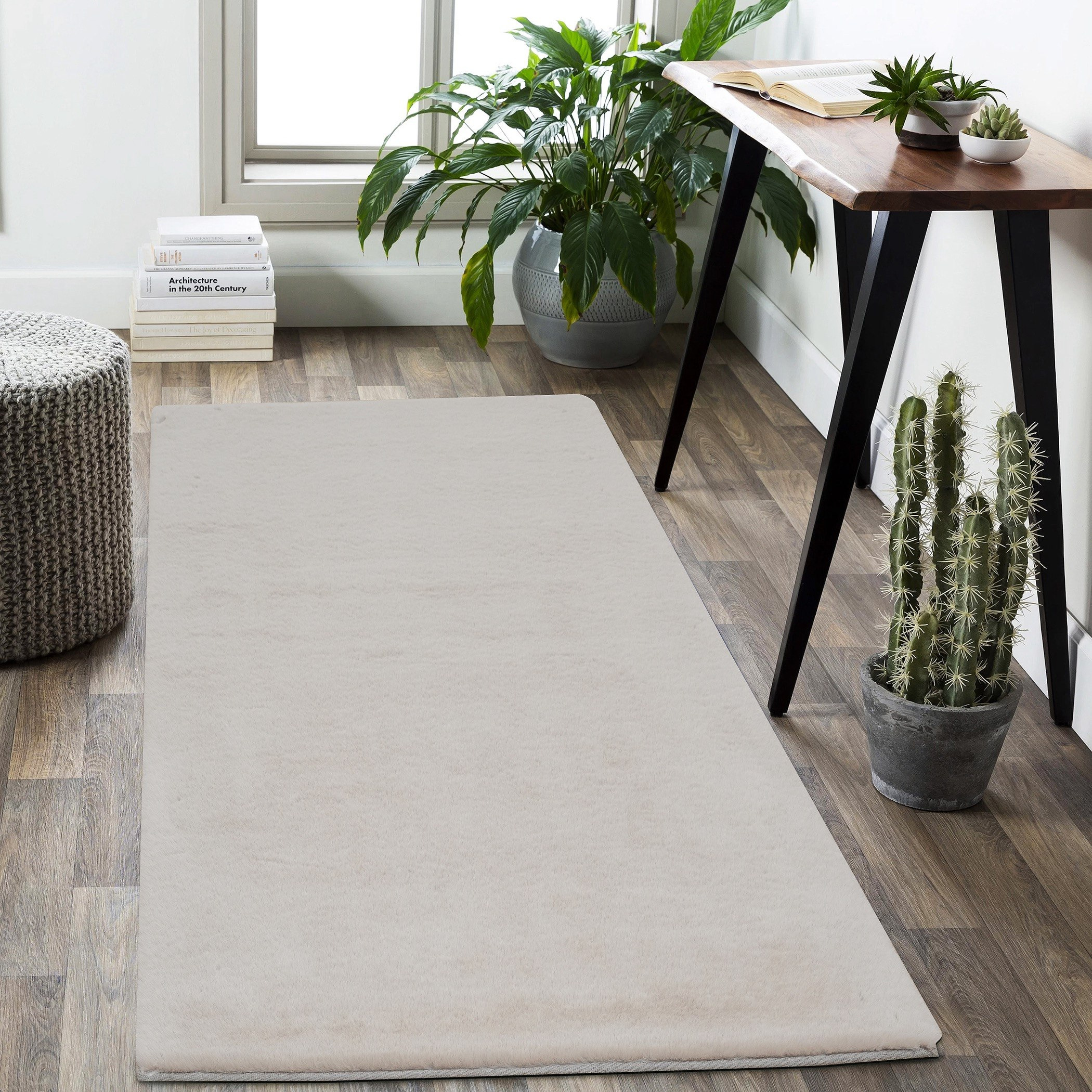 Faux Rabbit Fur Rug - 80x150 cm-hbxdecorandfurnishings-floorcoverings-rugs-image-1
