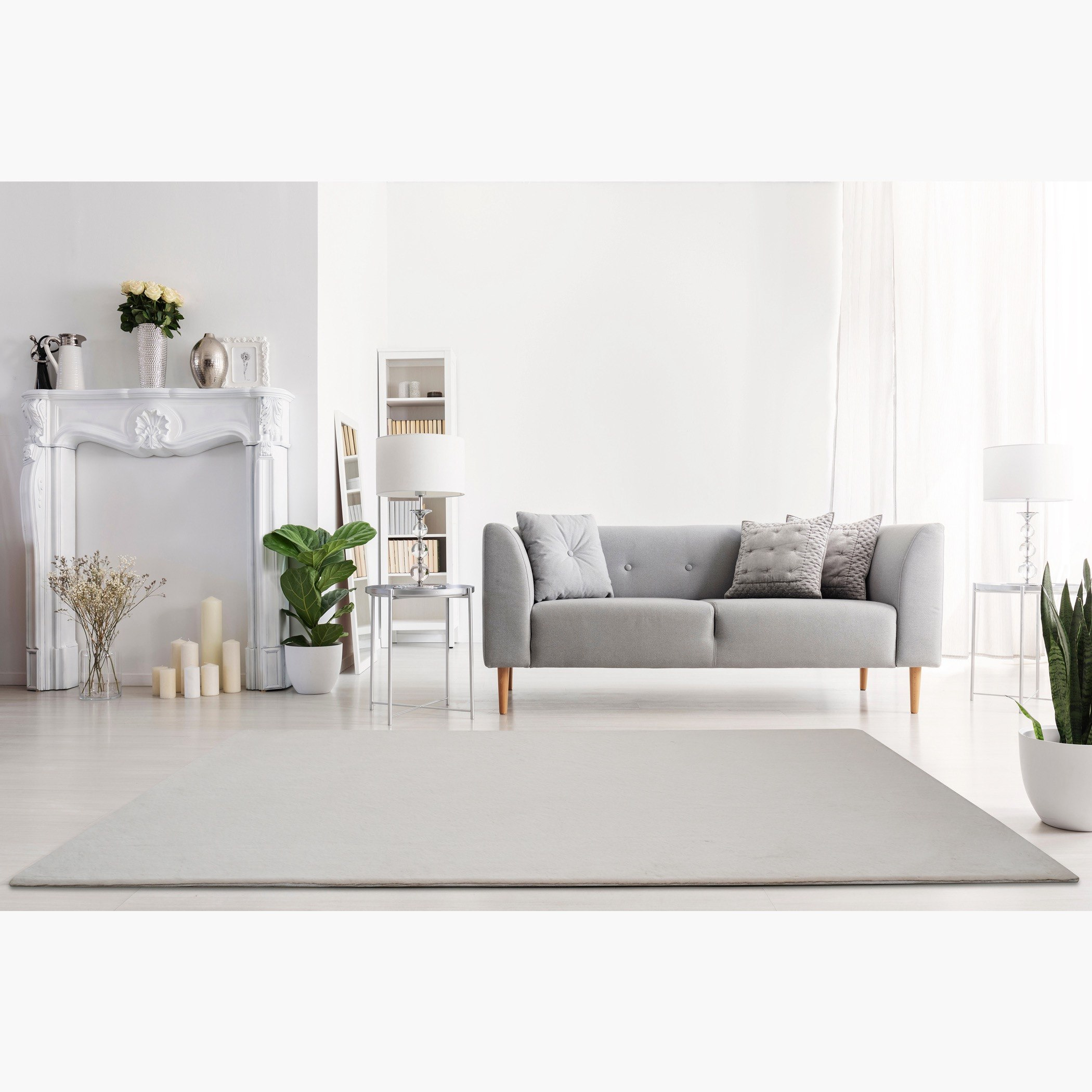 Faux Rabbit Fur Rug - 200x300 cm-hbxdecorandfurnishings-floorcoverings-rugs-image-1