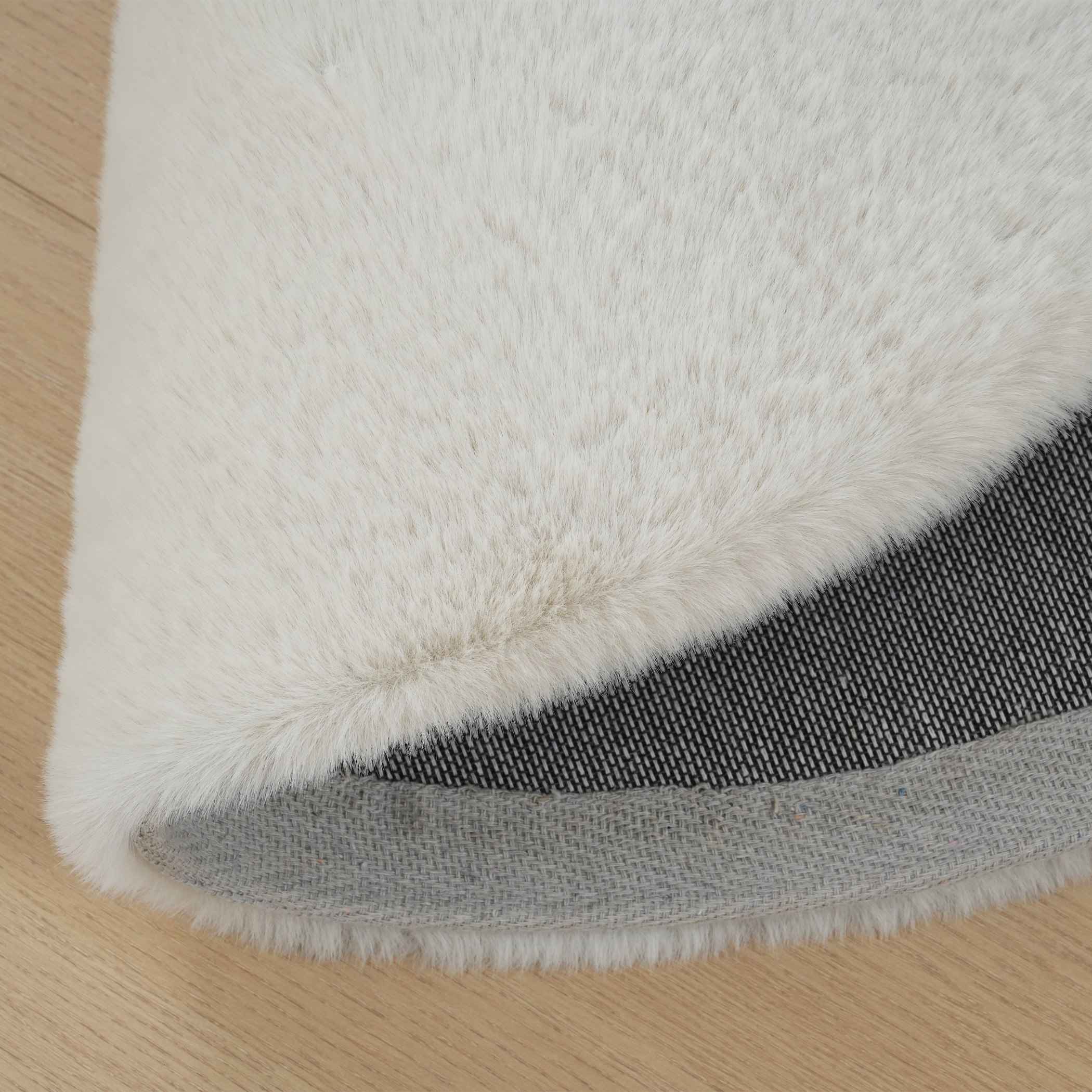 Faux Rabbit Fur Rug - 90 cm-hbxdecorandfurnishings-floorcoverings-rugs-image-4