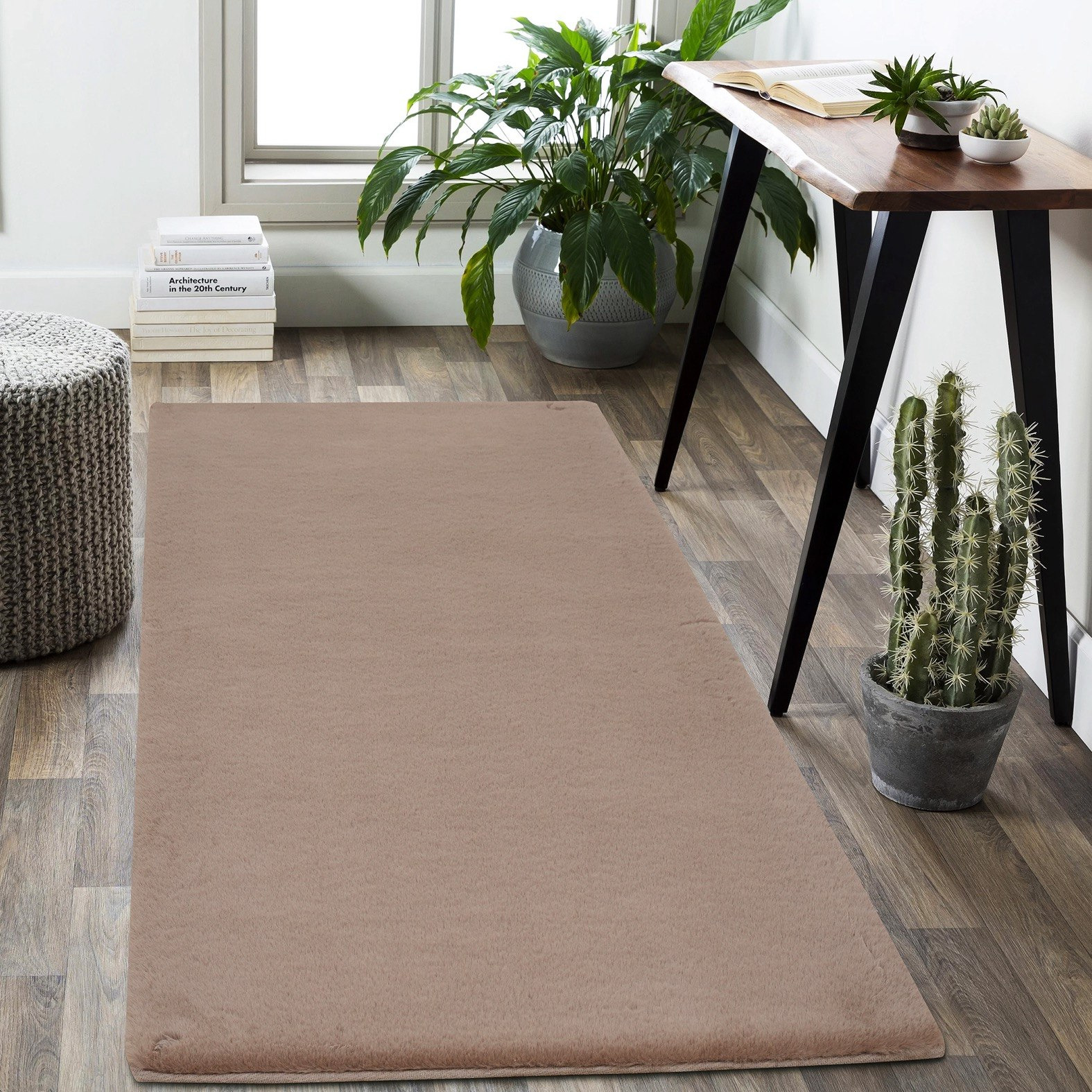 Faux Rabbit Fur Rug - 80x150 cm-hbxdecorandfurnishings-floorcoverings-rugs-image-1
