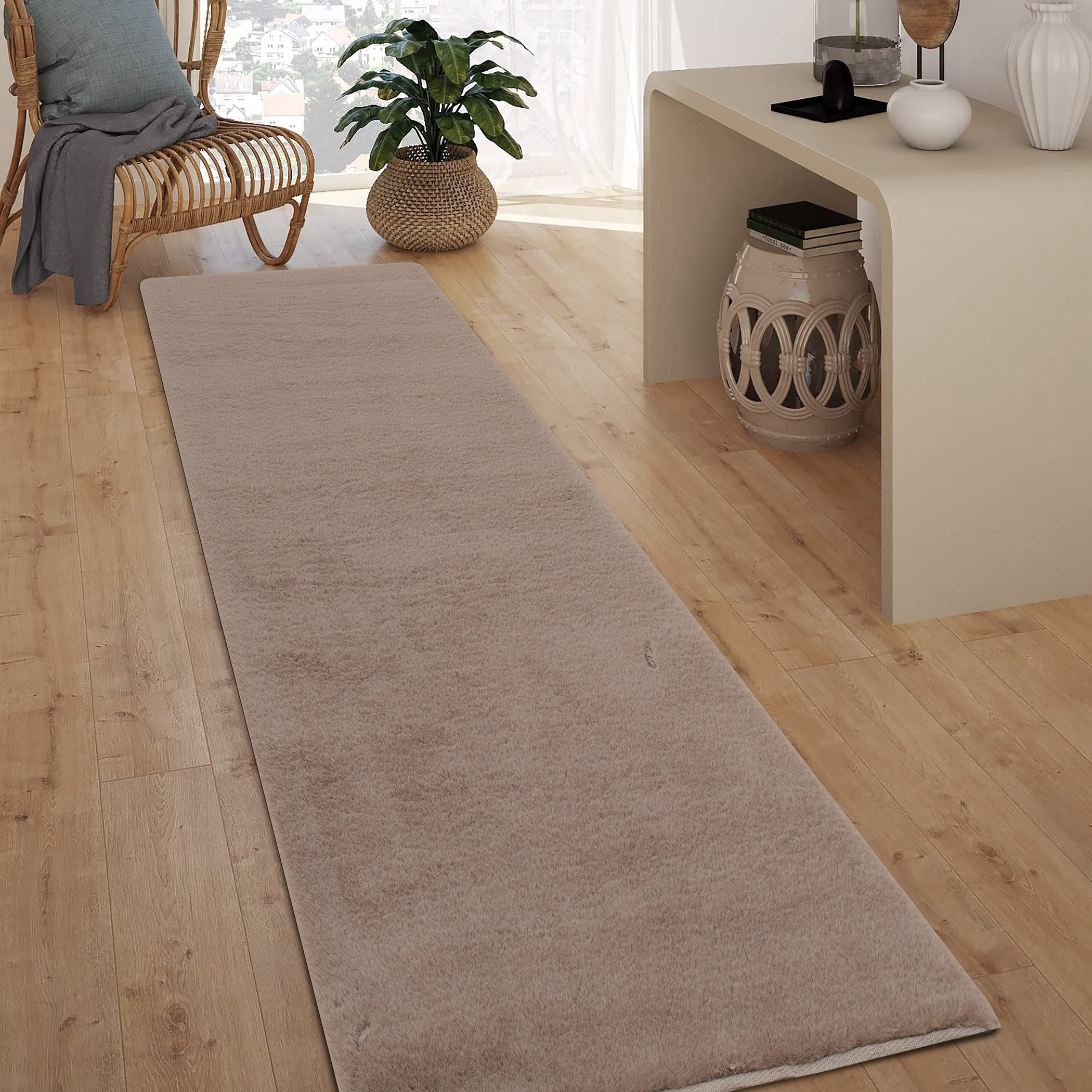 Faux Rabbit Fur Rug - 80x300 cm-hbxdecorandfurnishings-floorcoverings-rugs-image-1