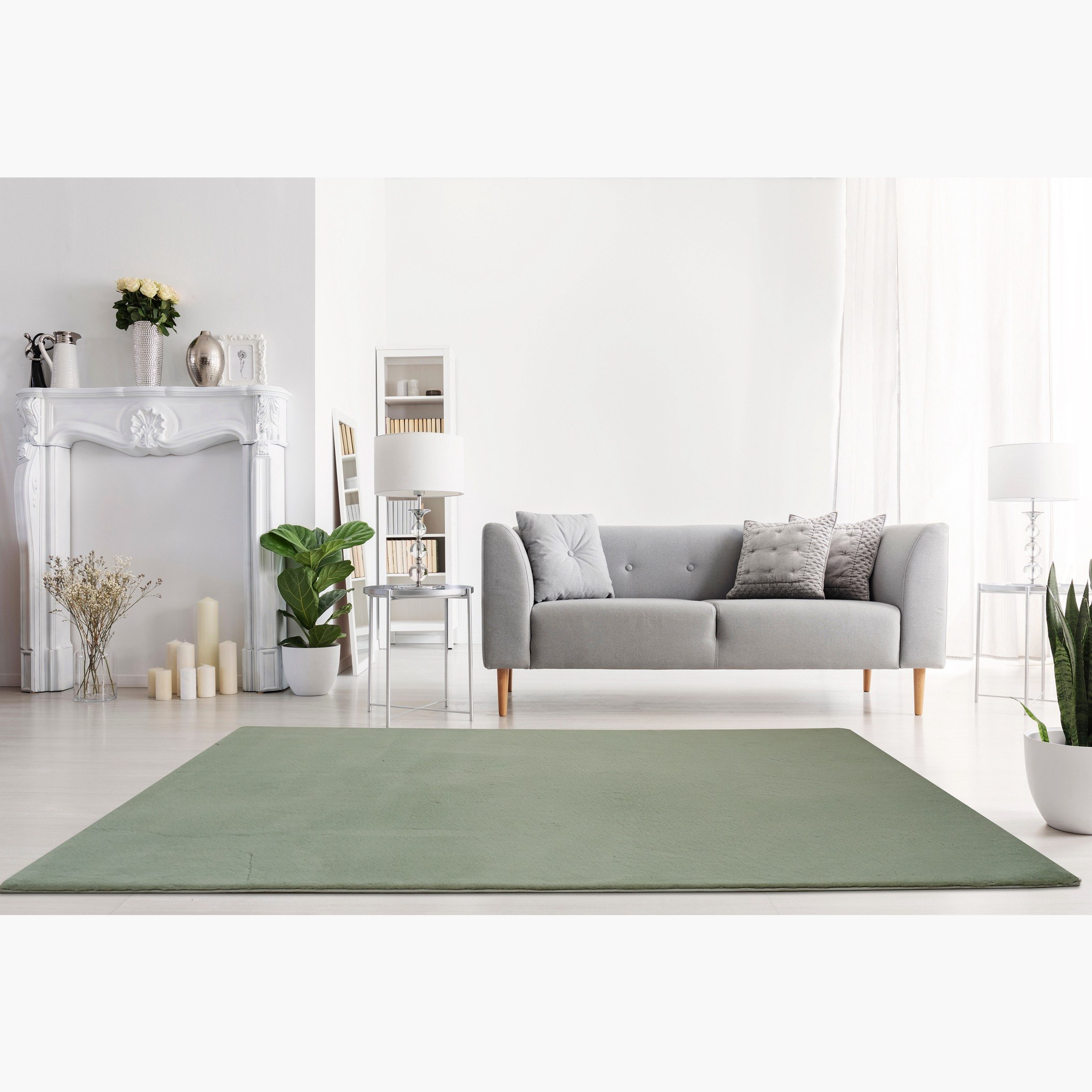 Faux Rabbit Fur Rug - 200x300 cm-hbxdecorandfurnishings-floorcoverings-rugs-image-1