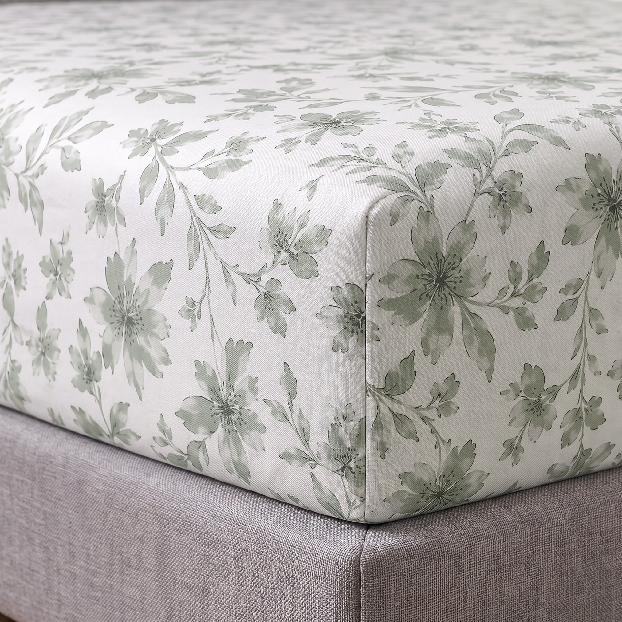 Albania Medow Cotton Single Fitted Sheet - 90x200+25 cm-hbxhomeware-bedding-fittedsheets-image-1