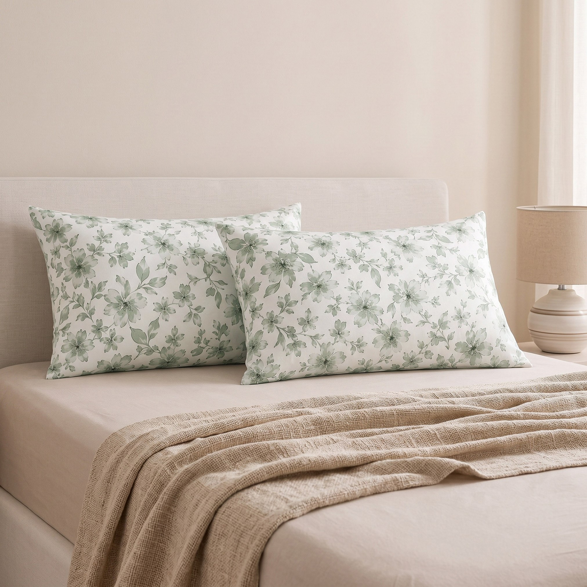 طقم غطاء وسادة قطن قطعتين ميدو من ألبانيا - 50x75 سم-hbxkidsandyouth-beddingandfurnishings-pillowsandpillowcases-image-1