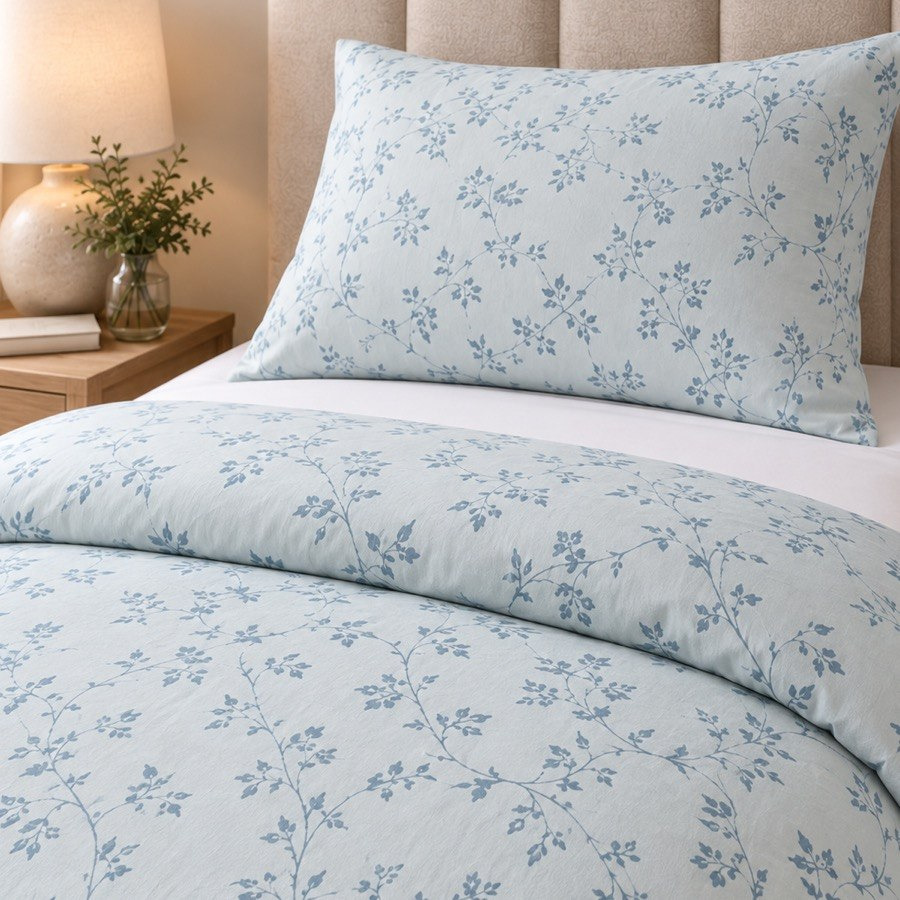 طقم لحاف فردي قطن بطبعات قطعتين من مالطا فابل - 135 × 220 سم-hbxhomeware-bedding-bedinabag-image-2