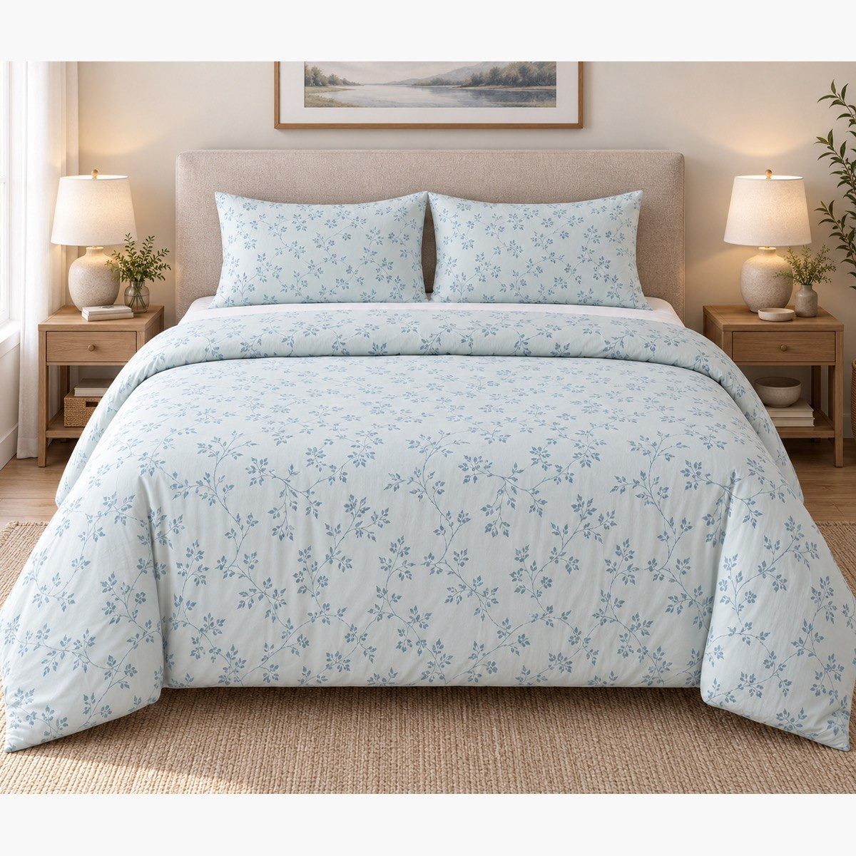 Malta Fable 3-Piece Printed Cotton Queen Comforter Set - 200x240 cm-hbxhomeware-bedding-bedinabag-image-3