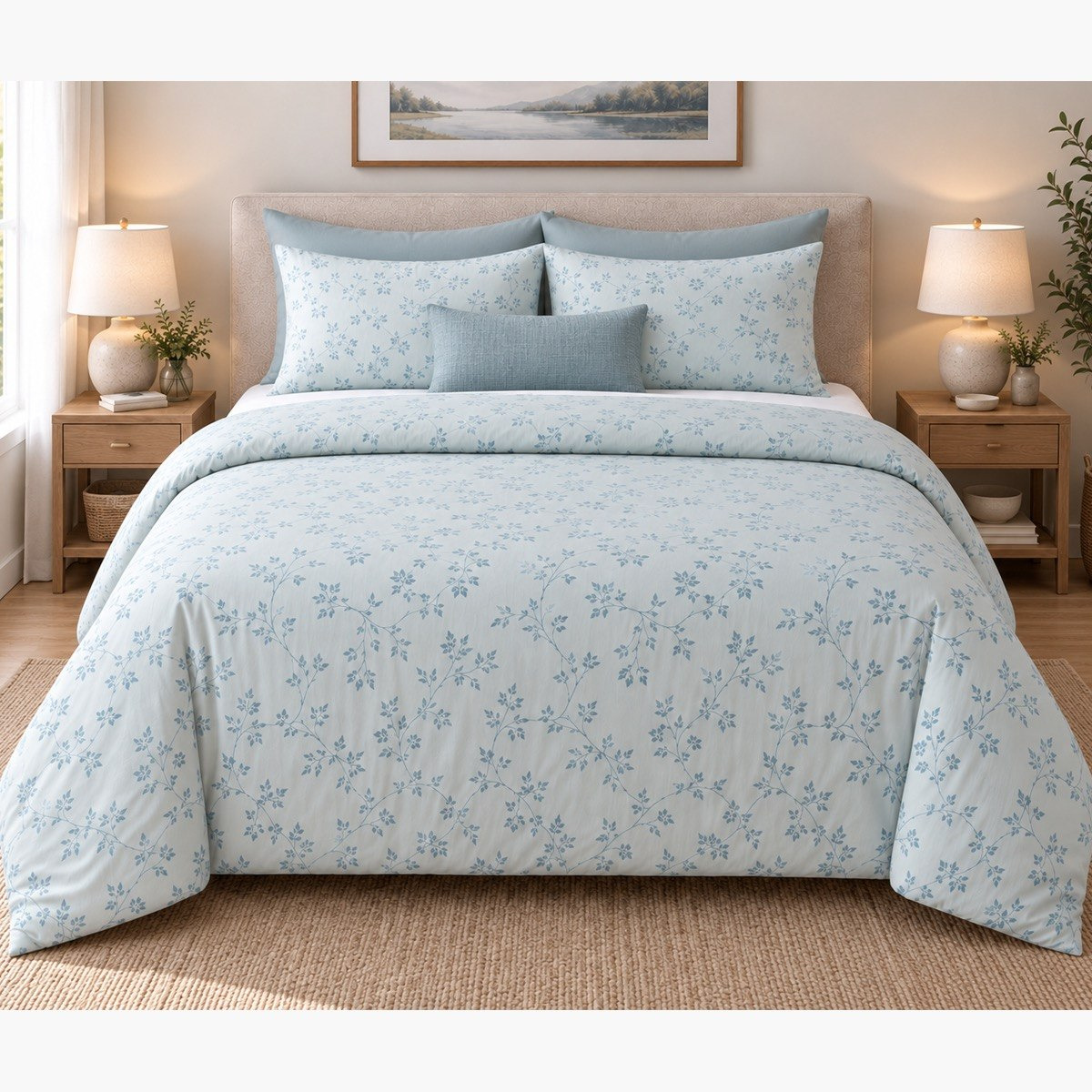 Malta Fable 3-Piece Printed Cotton Queen Comforter Set - 200x240 cm-hbxhomeware-bedding-bedinabag-image-4