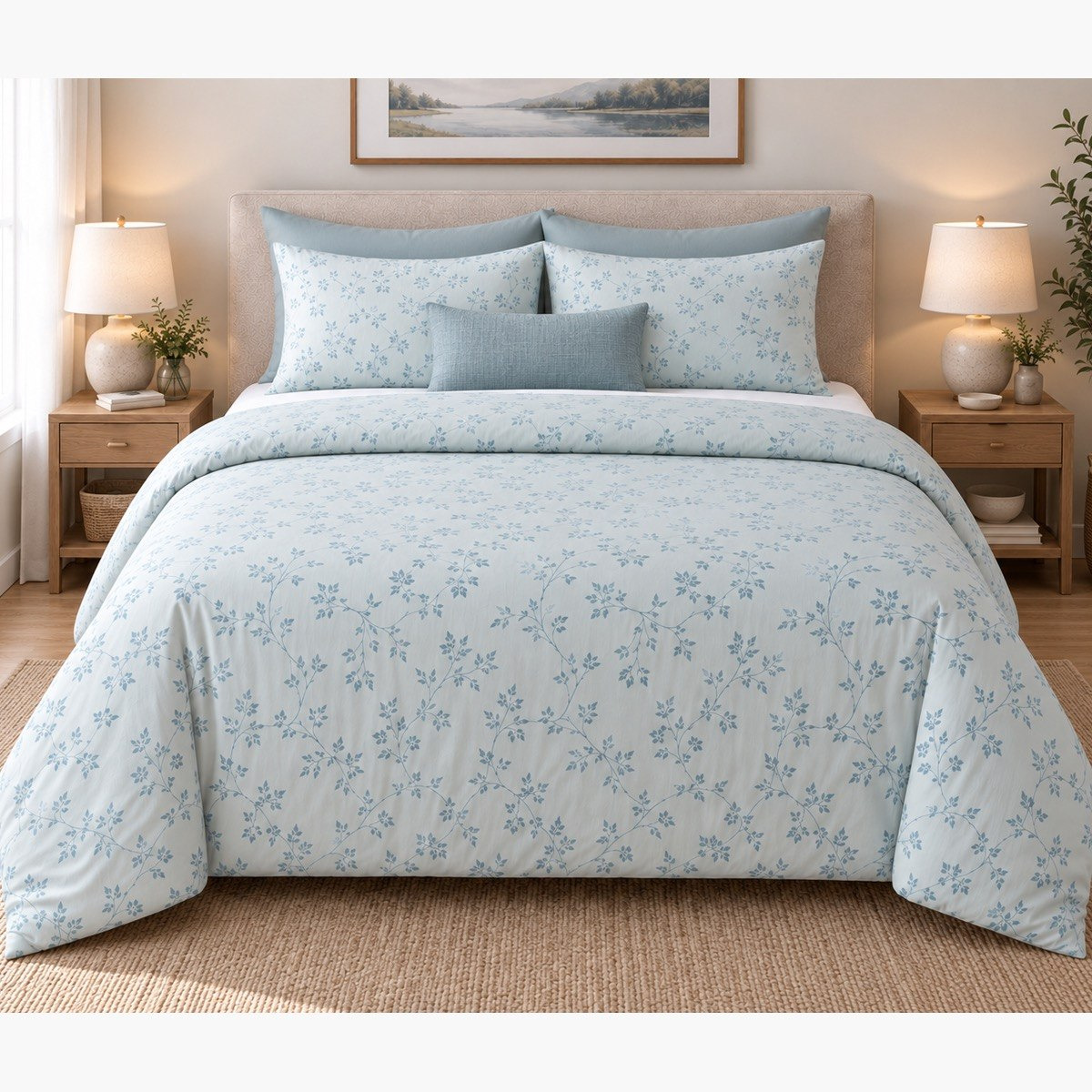 طقم لحاف كينج قطن بطبعات 3 قطع من مالطا فابل - 220 × 240 سم-hbxhomeware-bedding-bedinabag-image-4