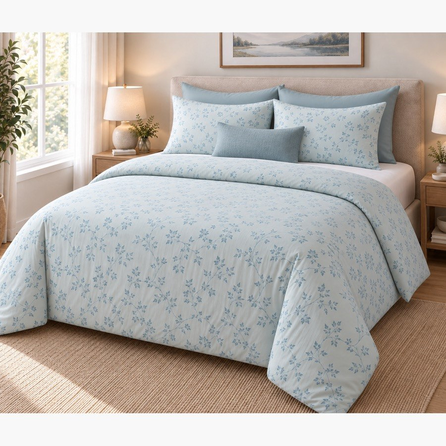 طقم لحاف كينج قطن بطبعات 3 قطع من مالطا فابل - 220 × 240 سم-hbxhomeware-bedding-bedinabag-image-5