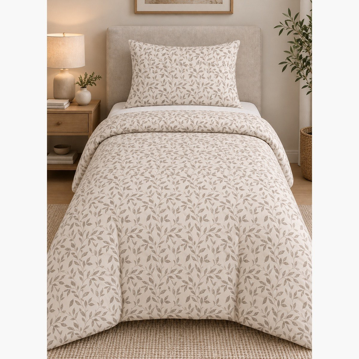 طقم لحاف فردي قطن بطبعات قطعتين من مالطا جروف - 135 × 220 سم-hbxhomeware-bedding-bedinabag-image-2