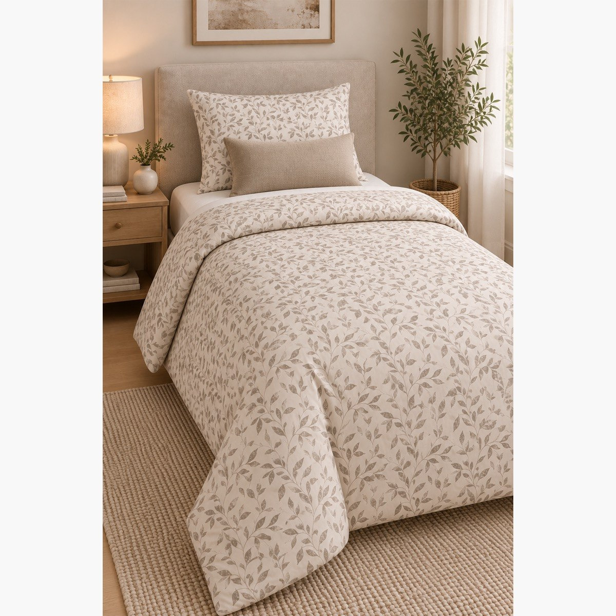 طقم لحاف فردي قطن بطبعات قطعتين من مالطا جروف - 135 × 220 سم-hbxhomeware-bedding-bedinabag-image-5