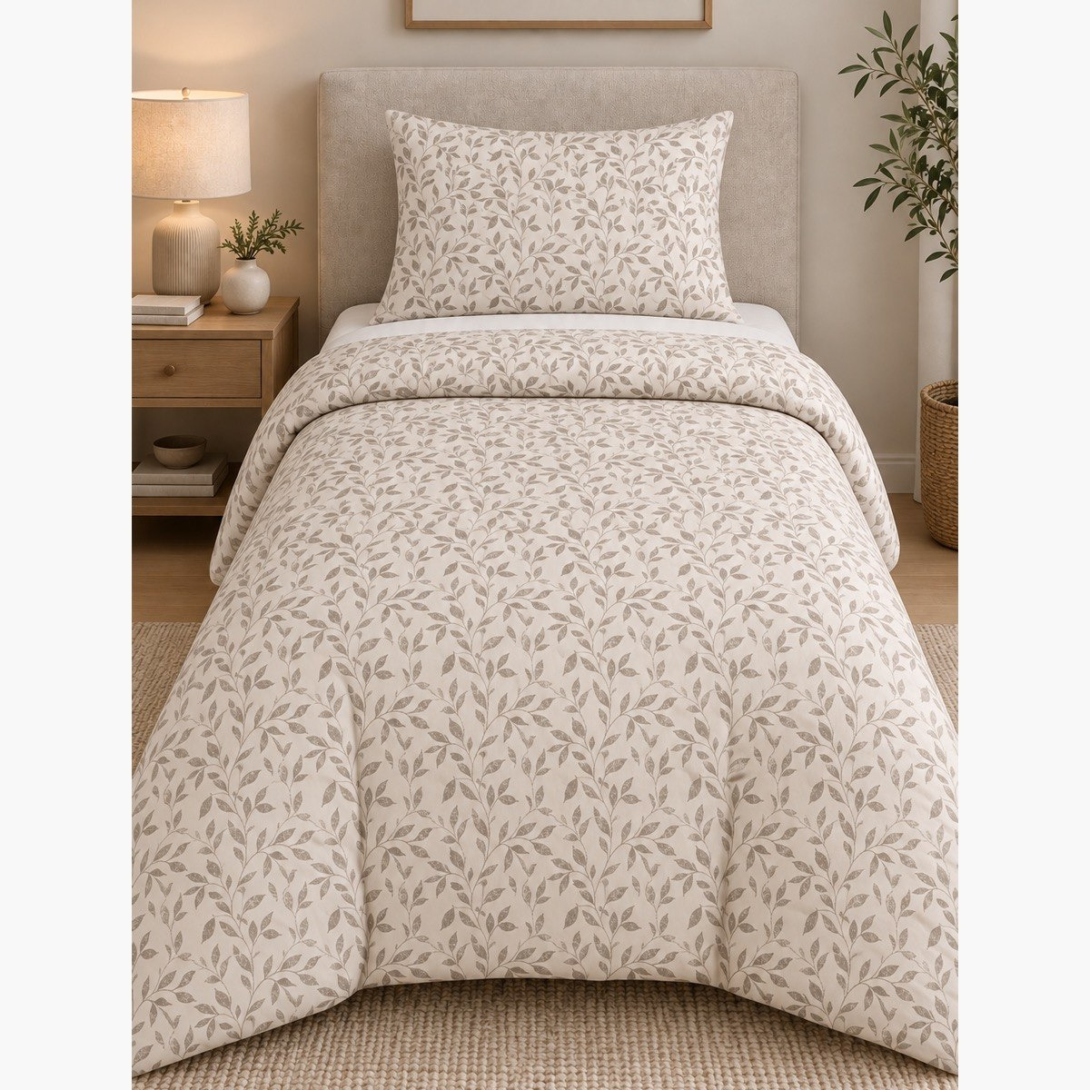 طقم لحاف توين قطن بطبعات جروف قطعتين من مالطا - 160 × 220 سم-hbxhomeware-bedding-bedinabag-image-2