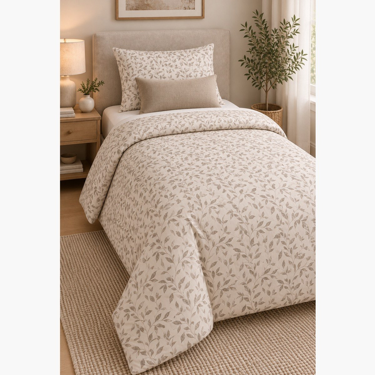 طقم لحاف توين قطن بطبعات جروف قطعتين من مالطا - 160 × 220 سم-hbxhomeware-bedding-bedinabag-image-5
