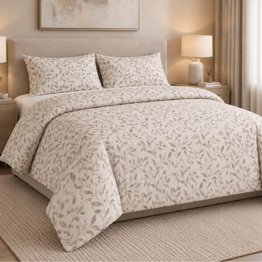 طقم لحاف كوين قطن بطبعات 3 قطع من مالطا جروف - 200x240 سم-hbxhomeware-bedding-bedinabag-image-1