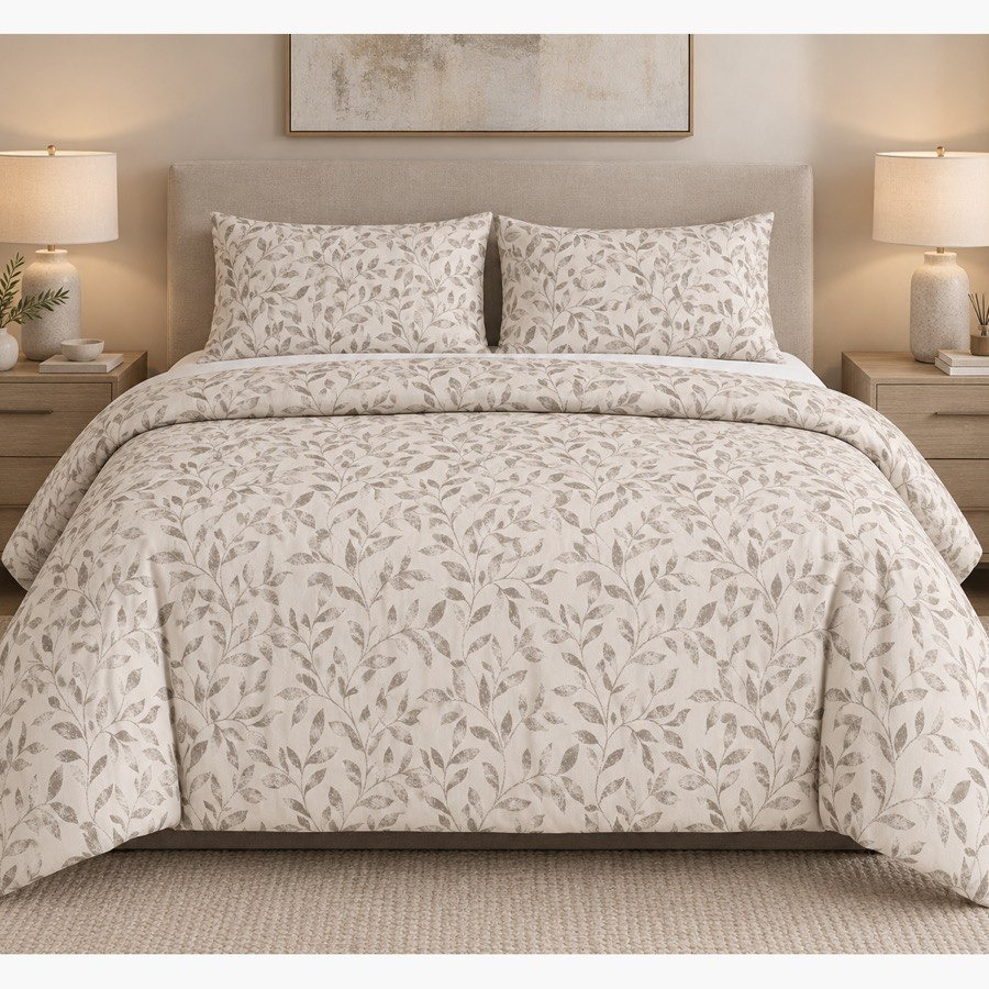 طقم لحاف قطن كينج بطبعات 3 قطع جروف من مالطا - 220x240 سم-hbxhomeware-bedding-bedinabag-image-3