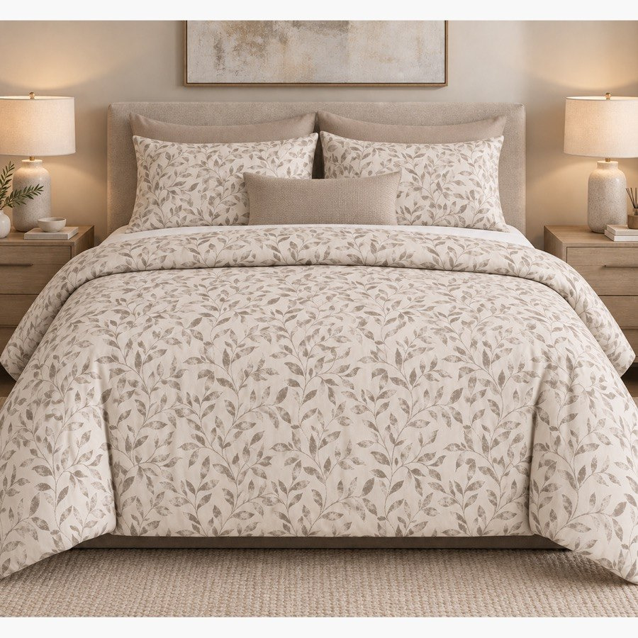 طقم لحاف قطن كينج بطبعات 3 قطع جروف من مالطا - 220x240 سم-hbxhomeware-bedding-bedinabag-image-4