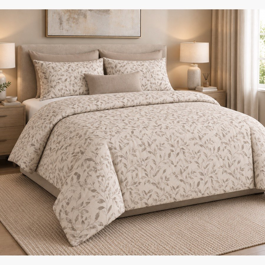 طقم لحاف قطن كينج بطبعات 3 قطع جروف من مالطا - 220x240 سم-hbxhomeware-bedding-bedinabag-image-5