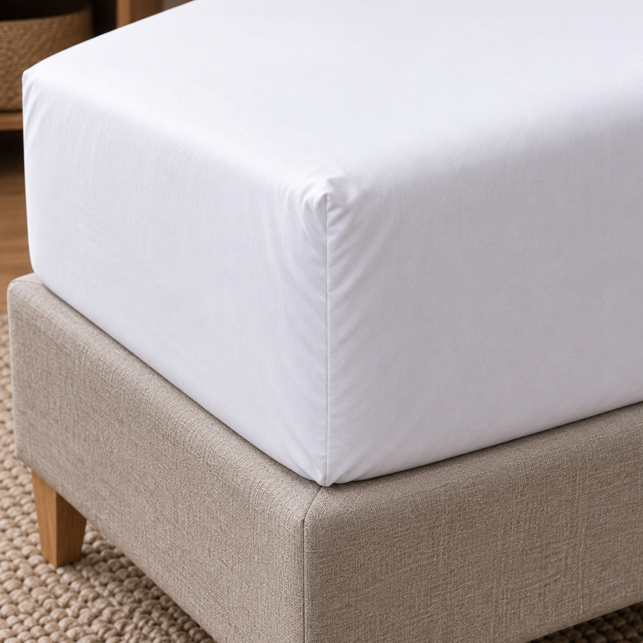 Ballina Cotton Single Fitted Sheet - 90x200+33 cm-hbxhomeware-bedding-fittedsheets-image-4