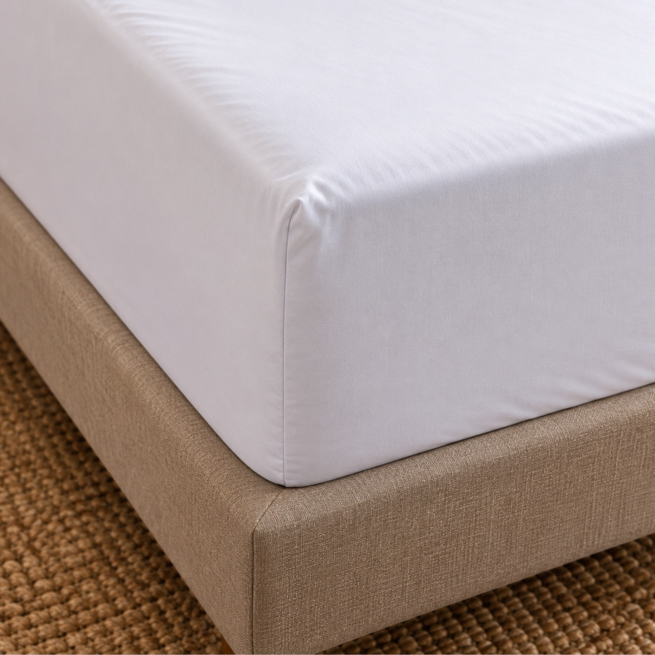 شرشف مطاطي توين قطن سادة من بالينا - 120x200+33 سم-hbxhomeware-bedding-fittedsheets-image-3