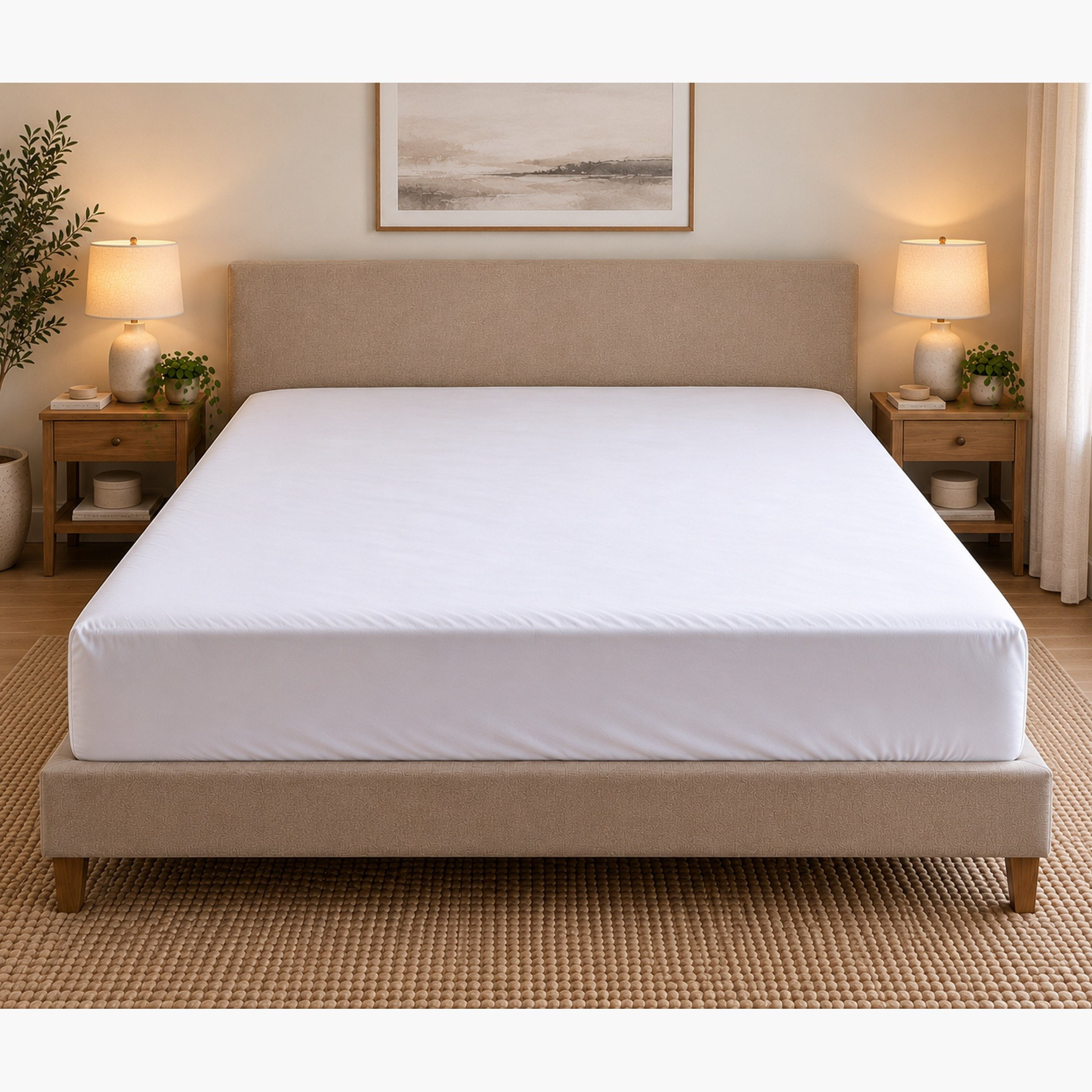 Ballina Cotton King Fitted Sheet -180x200+33 cm-hbxhomeware-bedding-fittedsheets-image-2