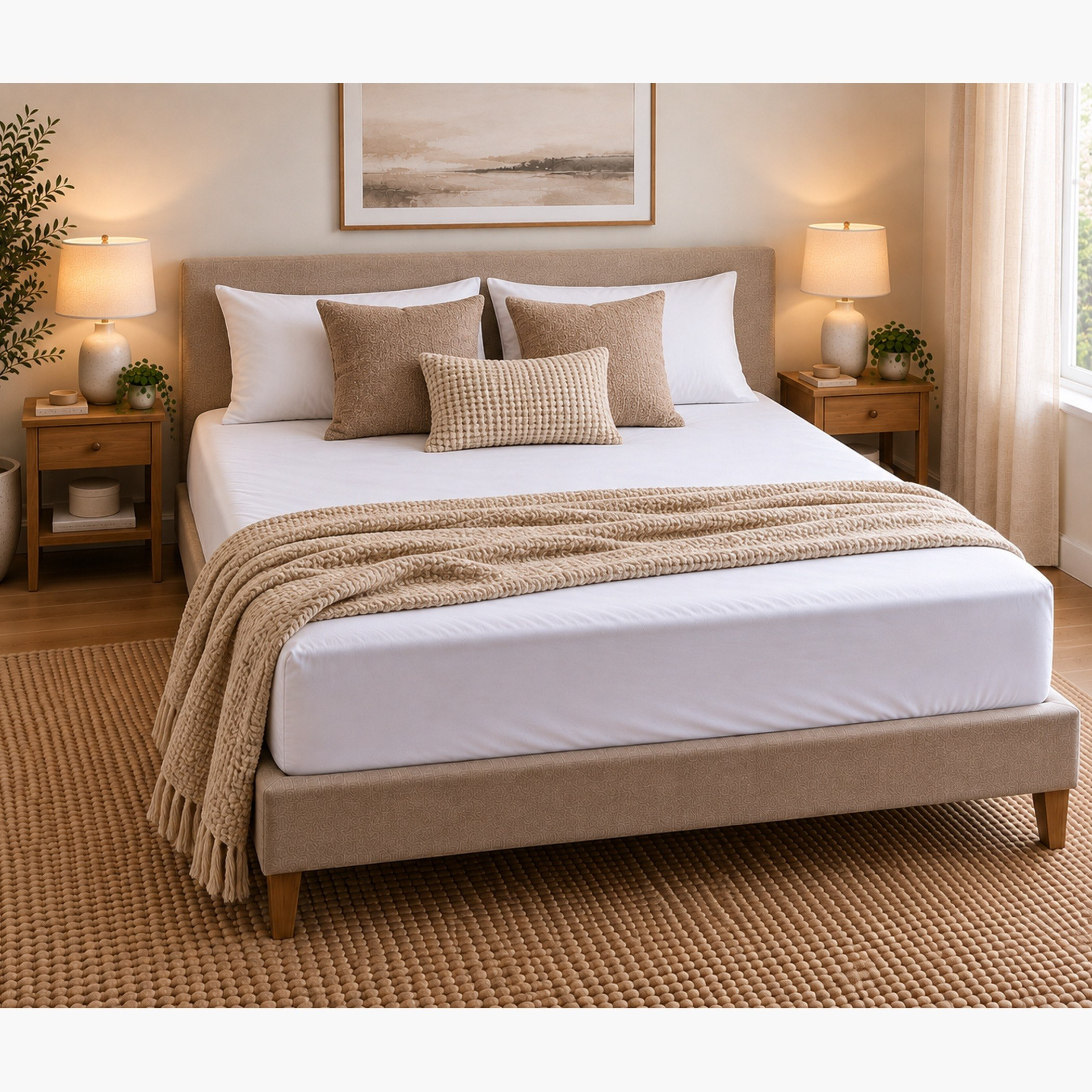 Ballina Cotton King Fitted Sheet -180x200+33 cm-hbxhomeware-bedding-fittedsheets-image-3