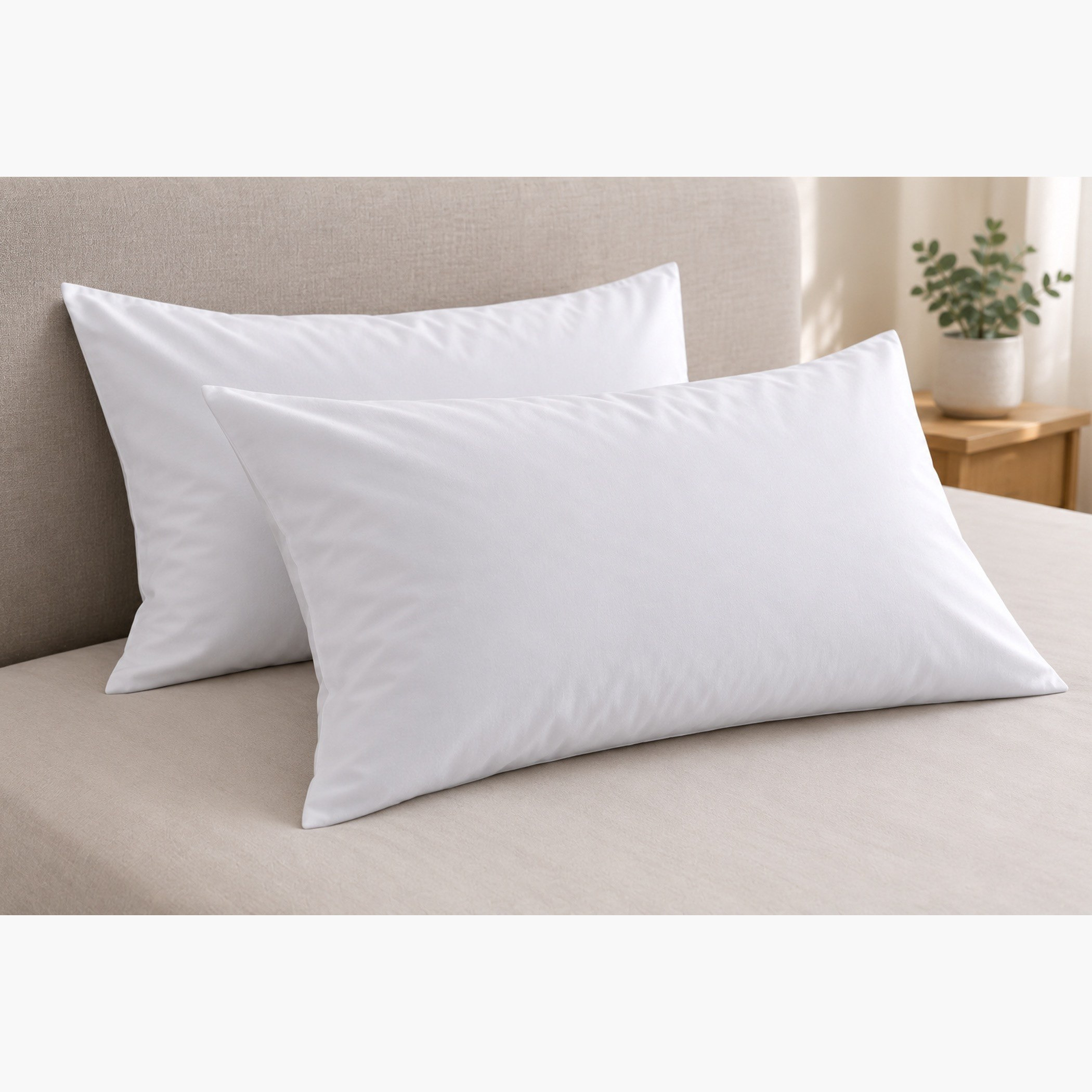 Ballina 2-Piece Solid Cotton Pillow Cover Set - 50x75 cm-PROMO_HB_SA_ALRHAJI_09092026-image-1