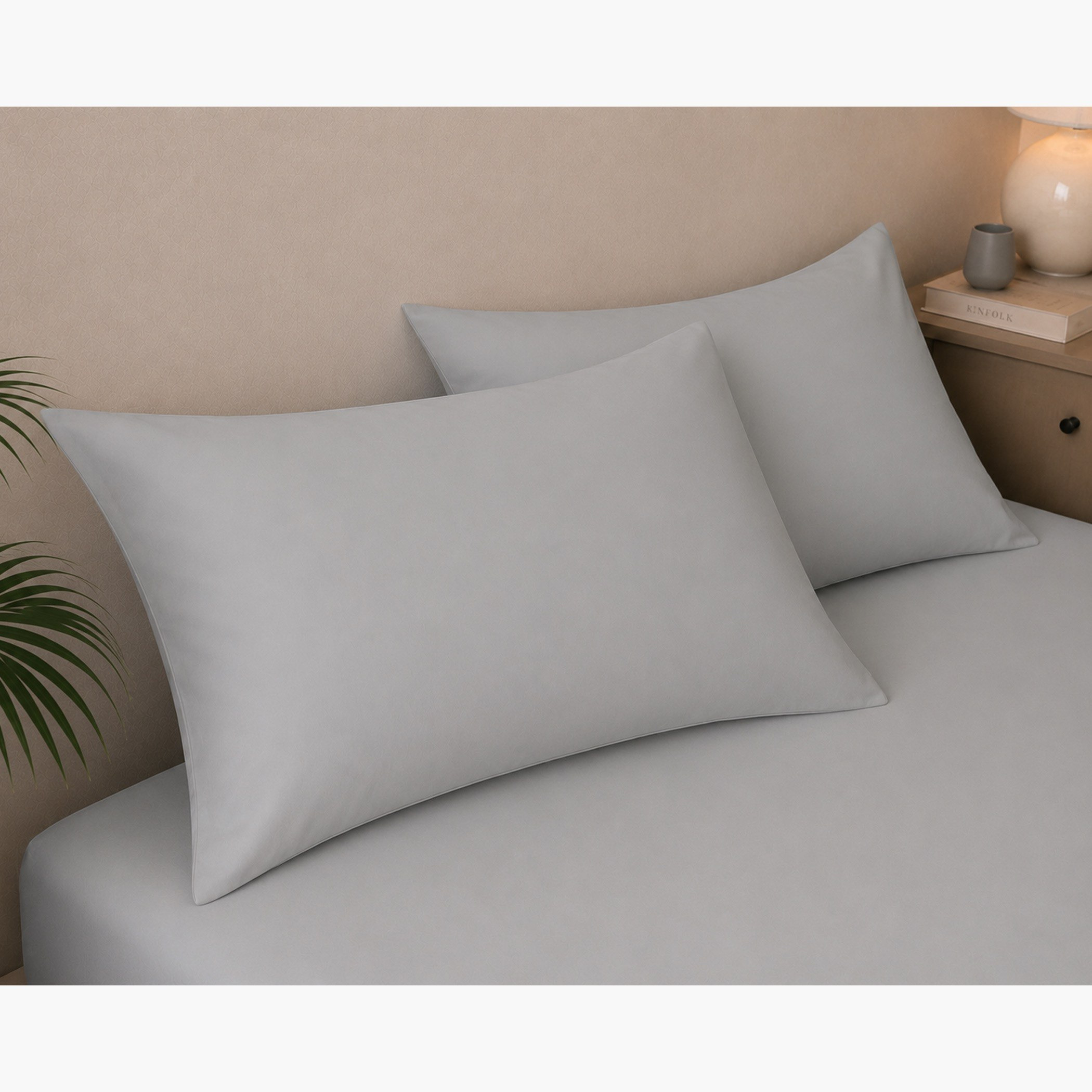 Ballina 2-Piece Solid Cotton Pillow Cover Set - 50x75 cm-PROMO_HB_SA_ALRHAJI_09092026-image-1