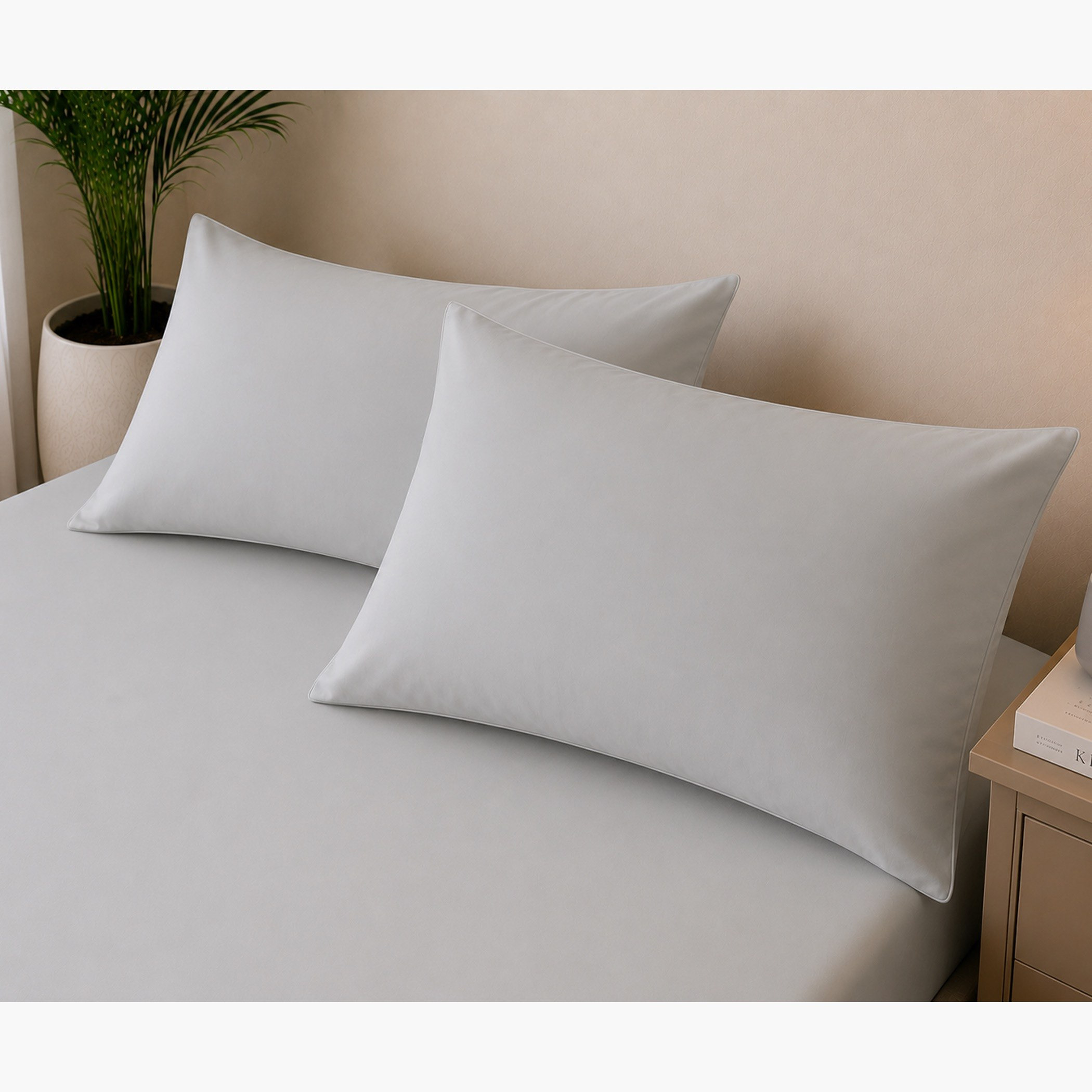 Ballina 2-Piece Solid Cotton Pillow Cover Set - 50x75 cm-PROMO_HB_SA_ALRHAJI_09092026-image-2