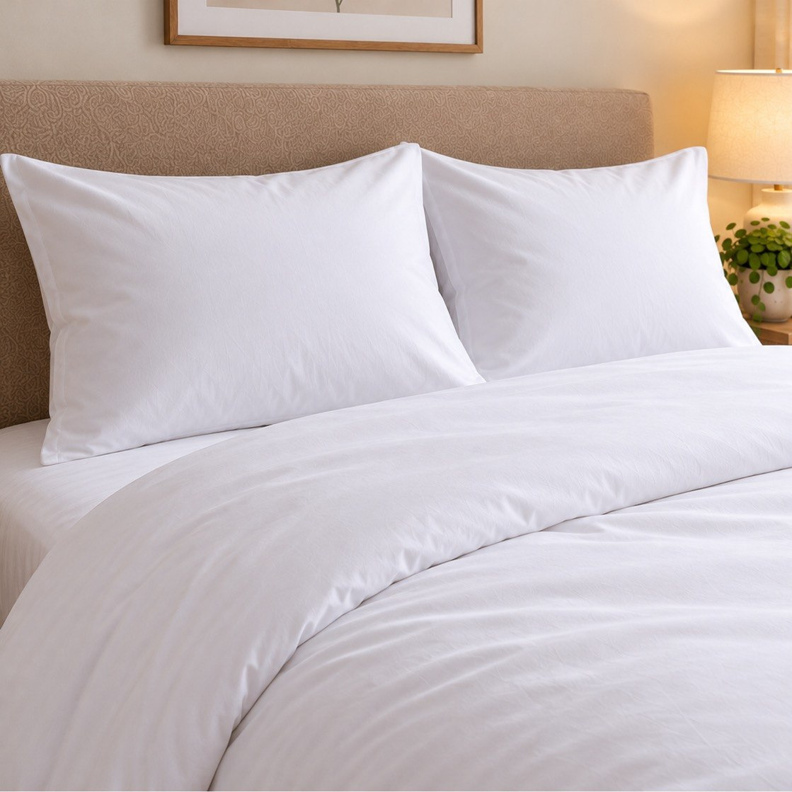 طقم غطاء لحاف كوين كينج قطن سادة 3 قطع من بالينا - 220x220 سم-hbxhomeware-bedding-duvetcovers-image-1