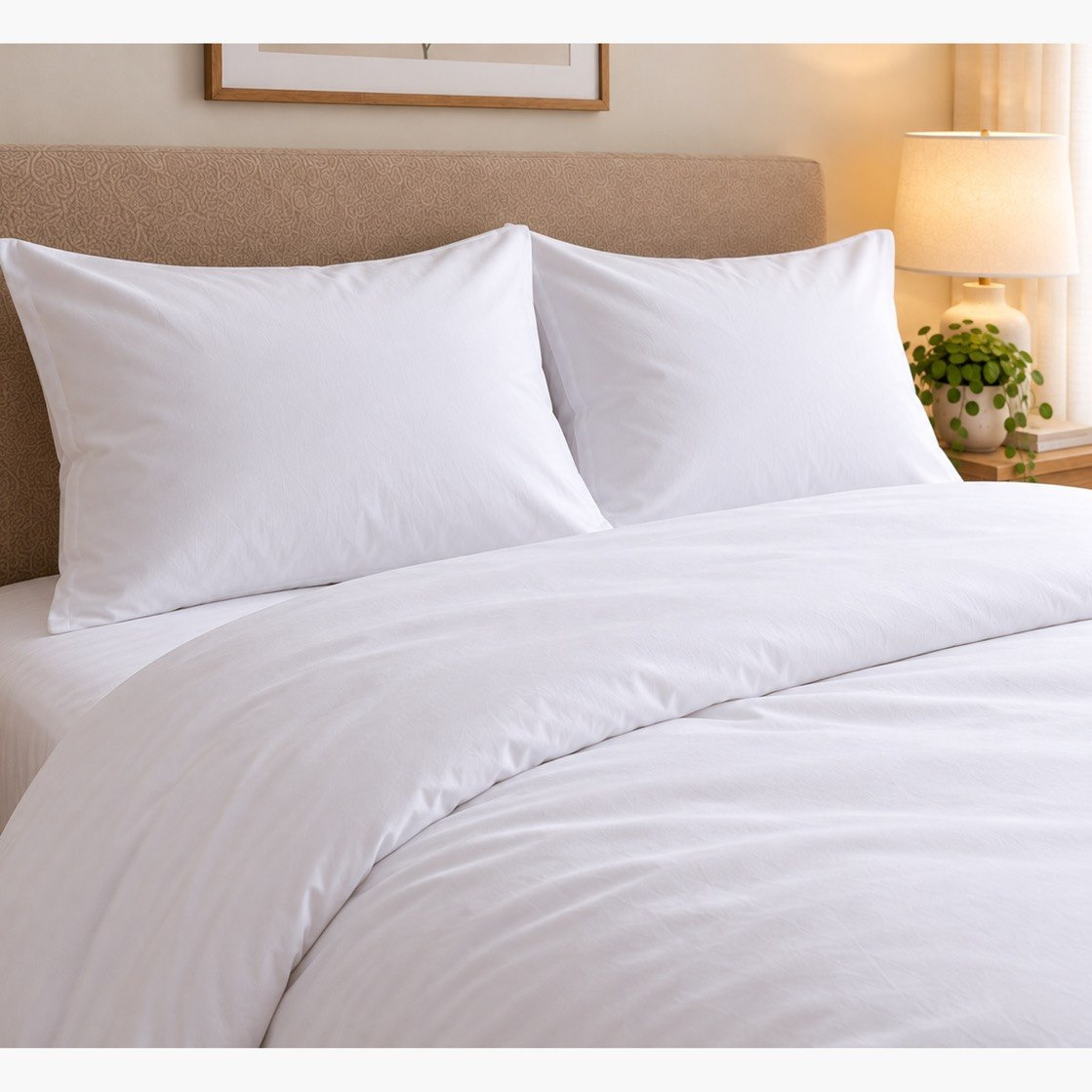 طقم غطاء لحاف قطن سوبر كينج سادة 3 قطع من بالينا - 240x220 سم-hbxhomeware-bedding-duvetcovers-image-1