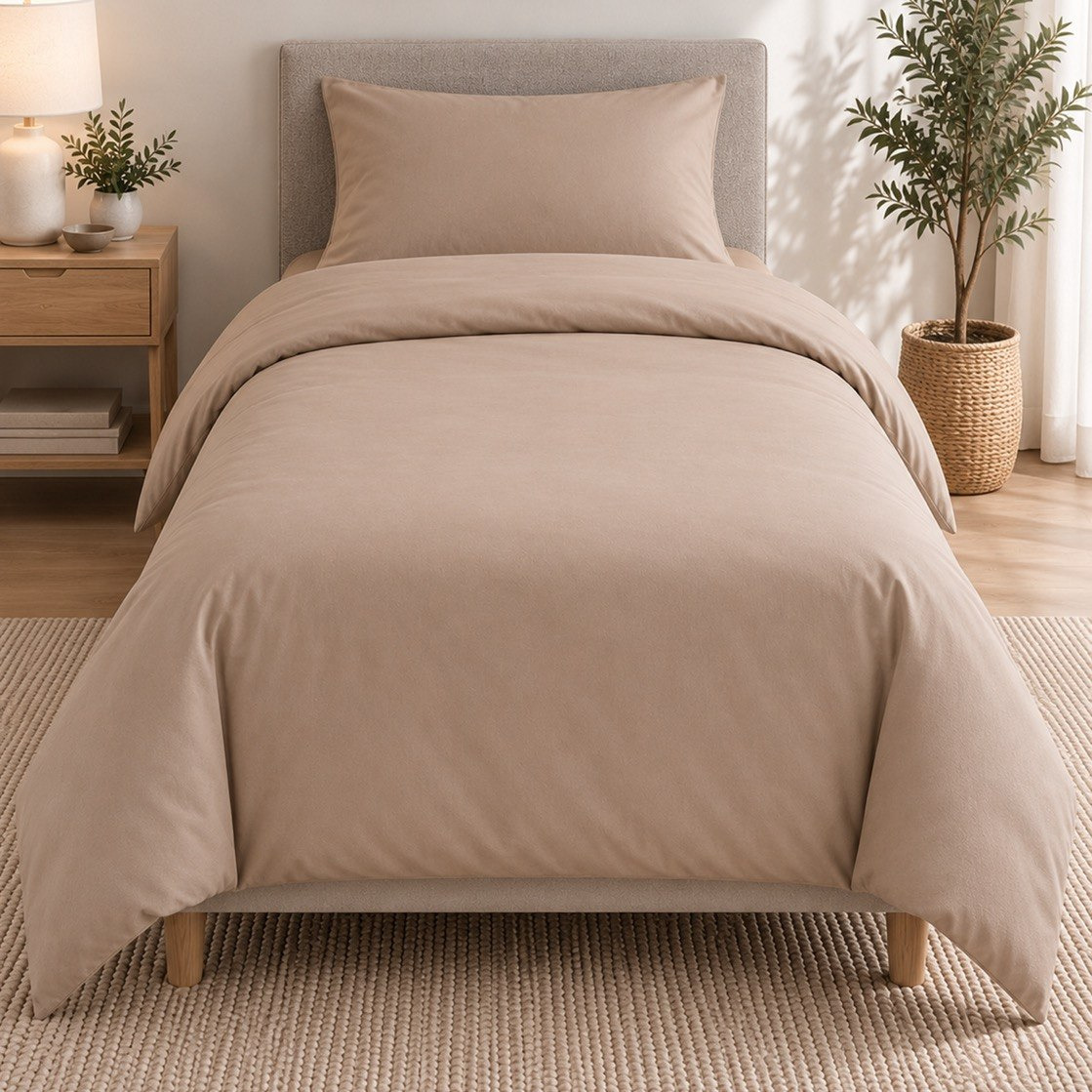 طقم غطاء لحاف فردي قطن سادة قطعتين من بالينا - 135 × 200 سم-hbxhomeware-bedding-duvetcovers-image-3