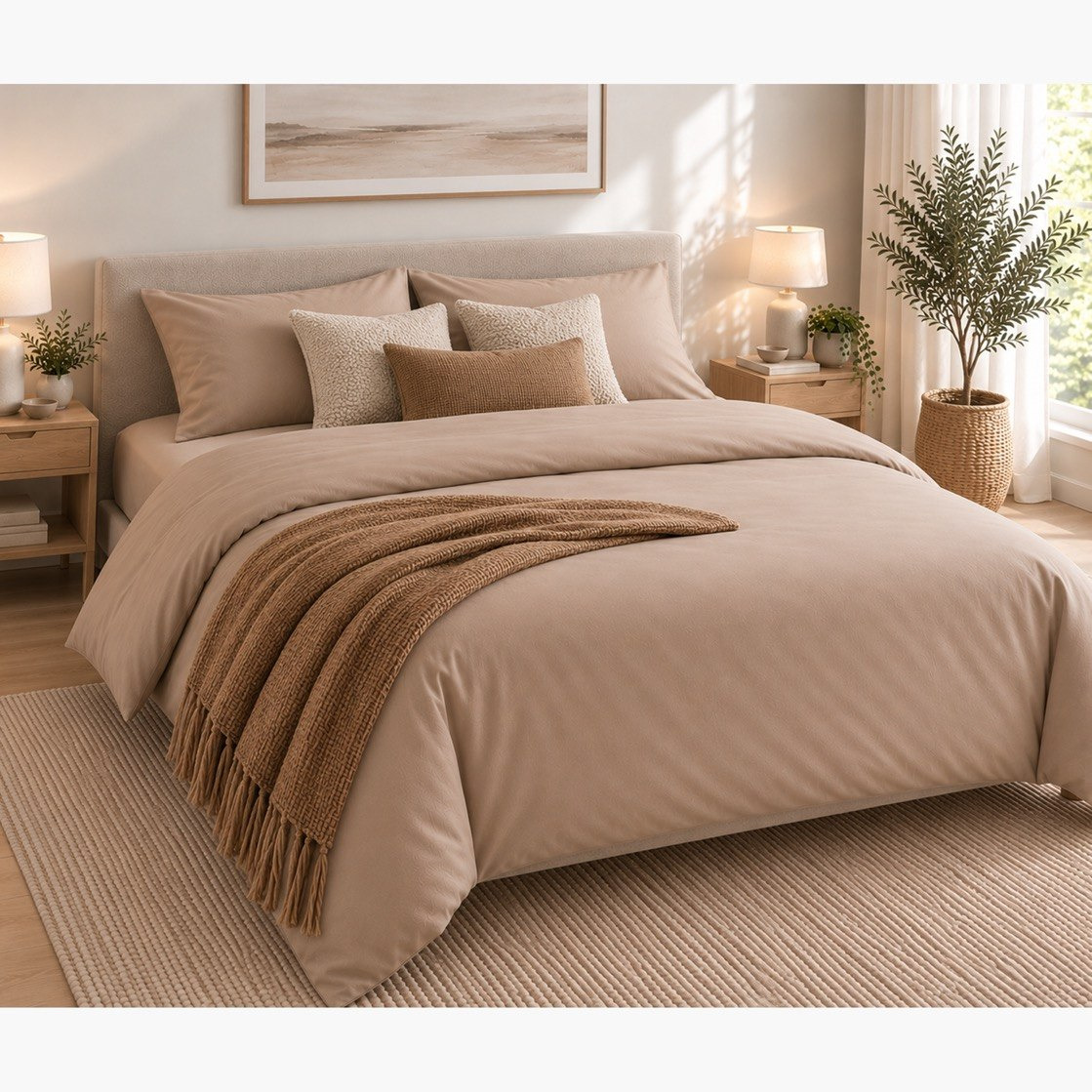 Ballina 3-Piece Cotton Queen King Duvet Cover Set - 220x220 cm-hbxhomeware-bedding-duvetcovers-image-4