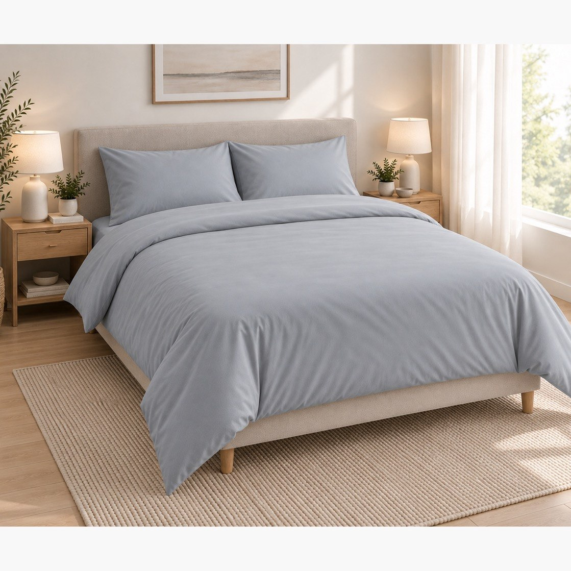 Ballina 3-Piece Cotton Queen King Duvet Cover Set - 220x220 cm-hbxhomeware-bedding-duvetcovers-image-2