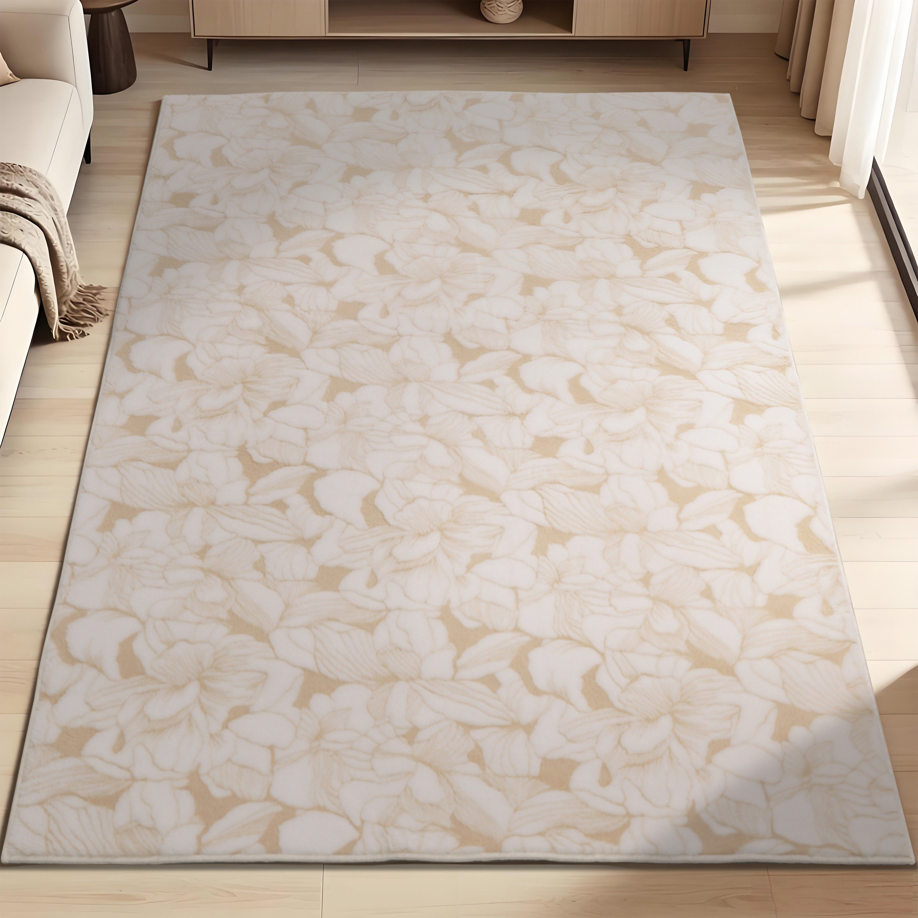 سجادة فرو ناعمة بنقوش حديقة من نياس - 120x170 سم-hbxdecorandfurnishings-floorcoverings-rugs-image-6