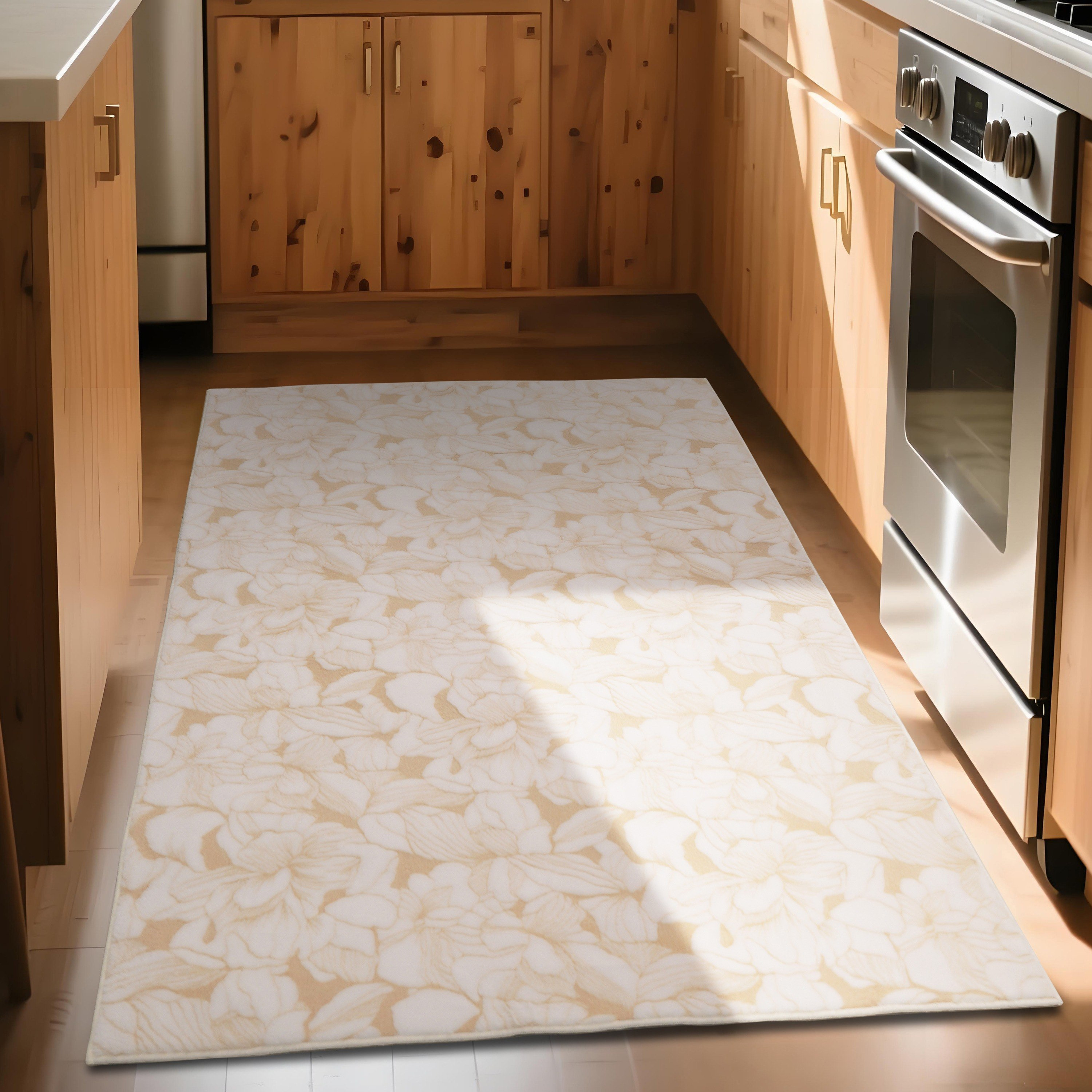 Nias Garden Patterned Soft and Plush Rug - 160x230 cm-hbxdecorandfurnishings-floorcoverings-rugs-image-2