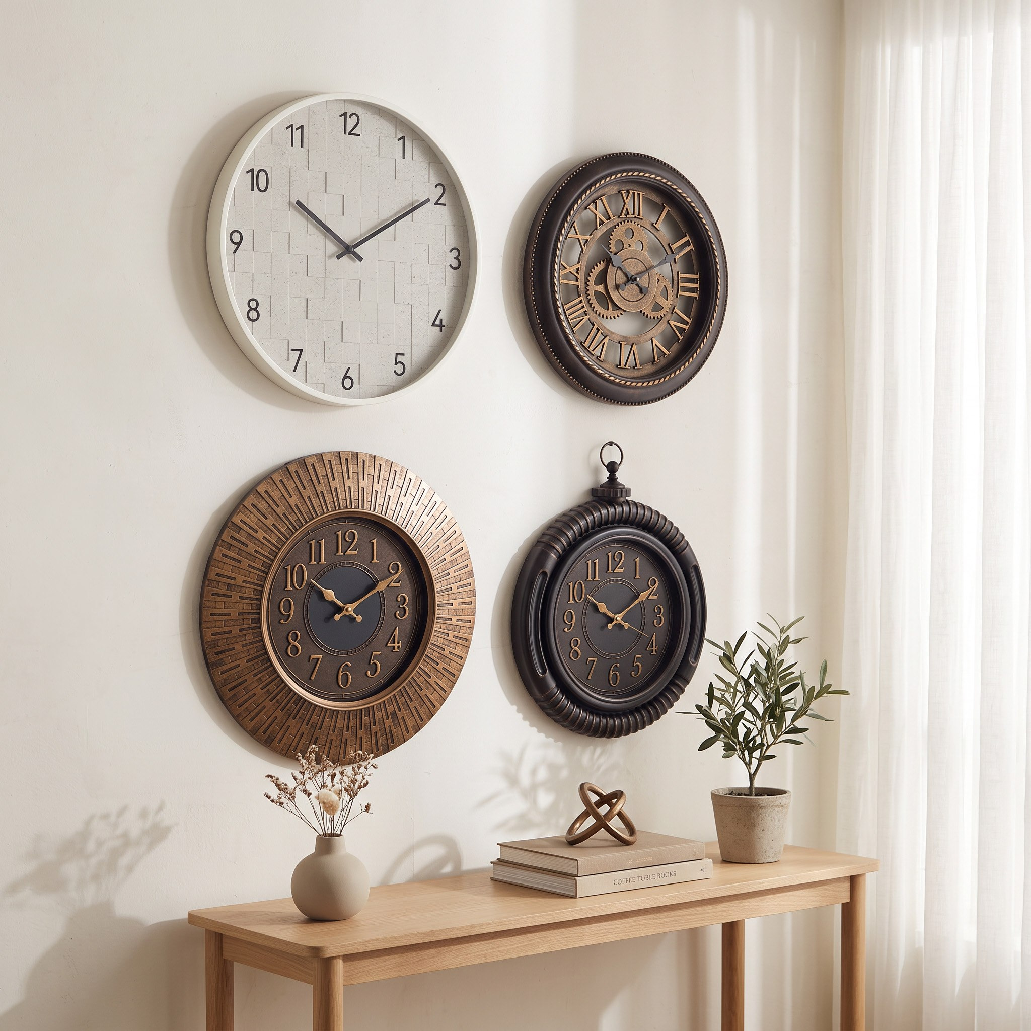 Zaman Compass Clock - 55.9x45x4.4 cm-hbxdecorandfurnishings-homeaccessories-clocks-image-3