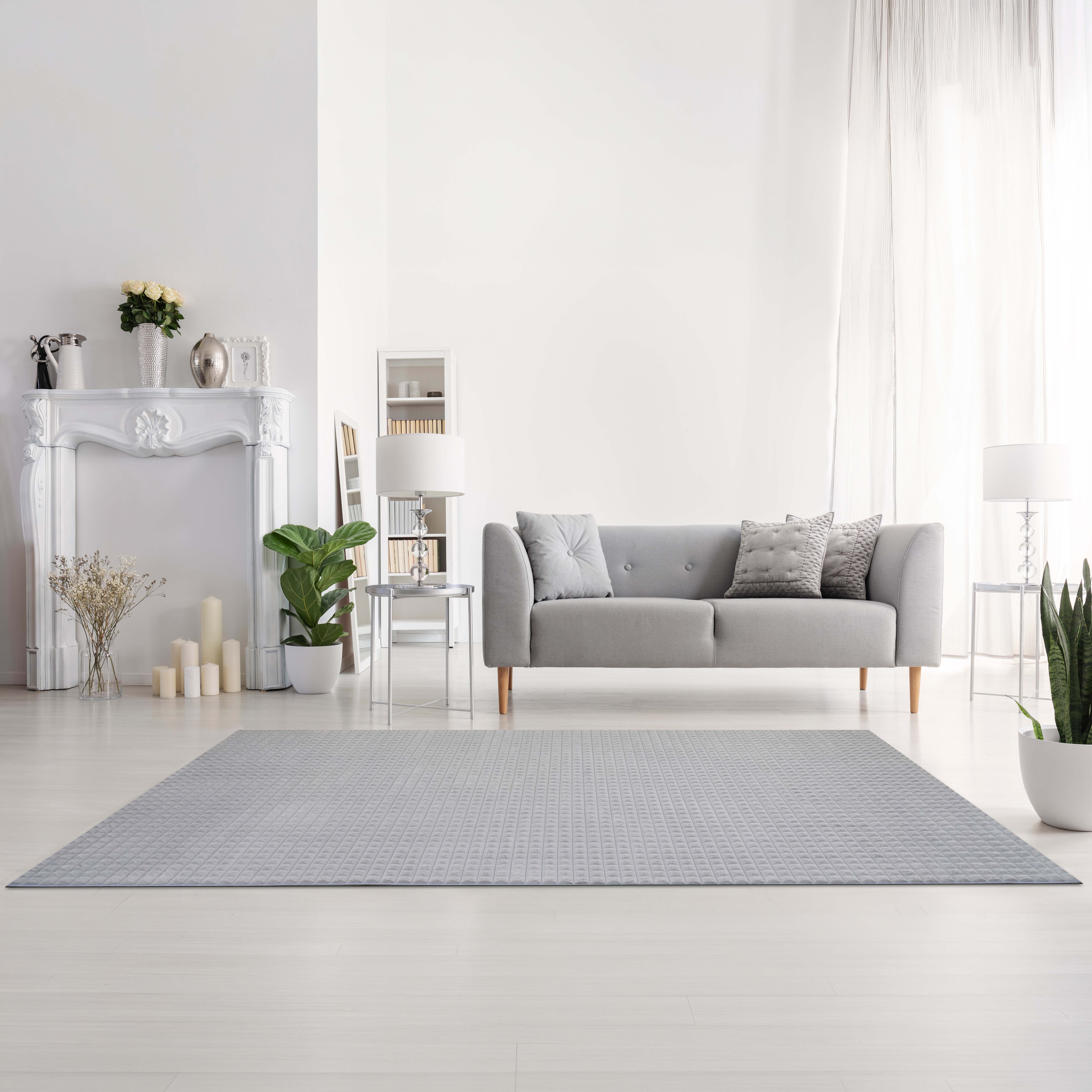 Elsdon Blocks Patterned Soft and Plush Rug - 200x300 cm-hbxdecorandfurnishings-floorcoverings-rugs-image-1