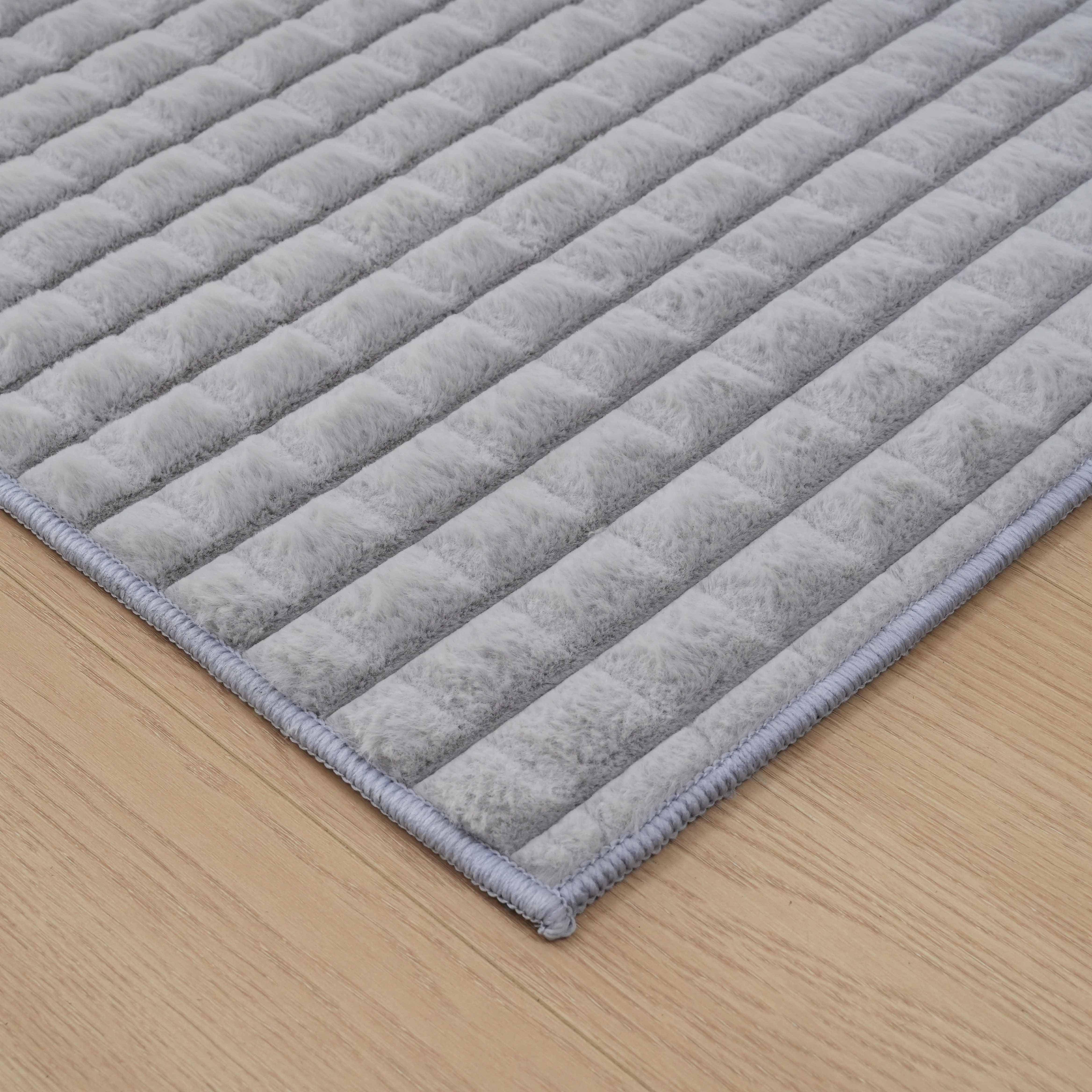 Elsdon Blocks Patterned Soft and Plush Rug - 200x300 cm-hbxdecorandfurnishings-floorcoverings-rugs-image-2