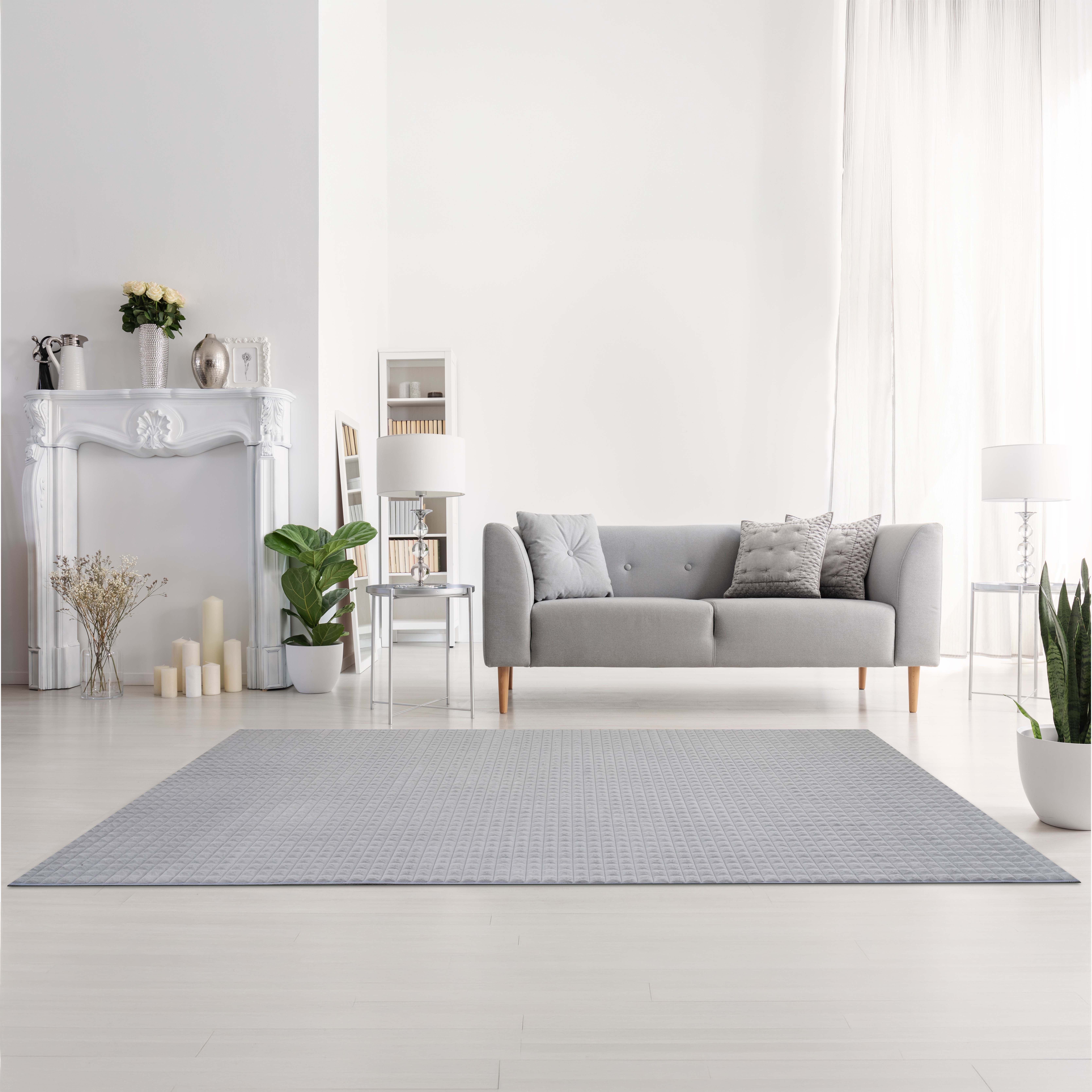 Elsdon Blocks Patterned Soft and Plush Rug - 240x360 cm-hbxdecorandfurnishings-floorcoverings-rugs-image-1