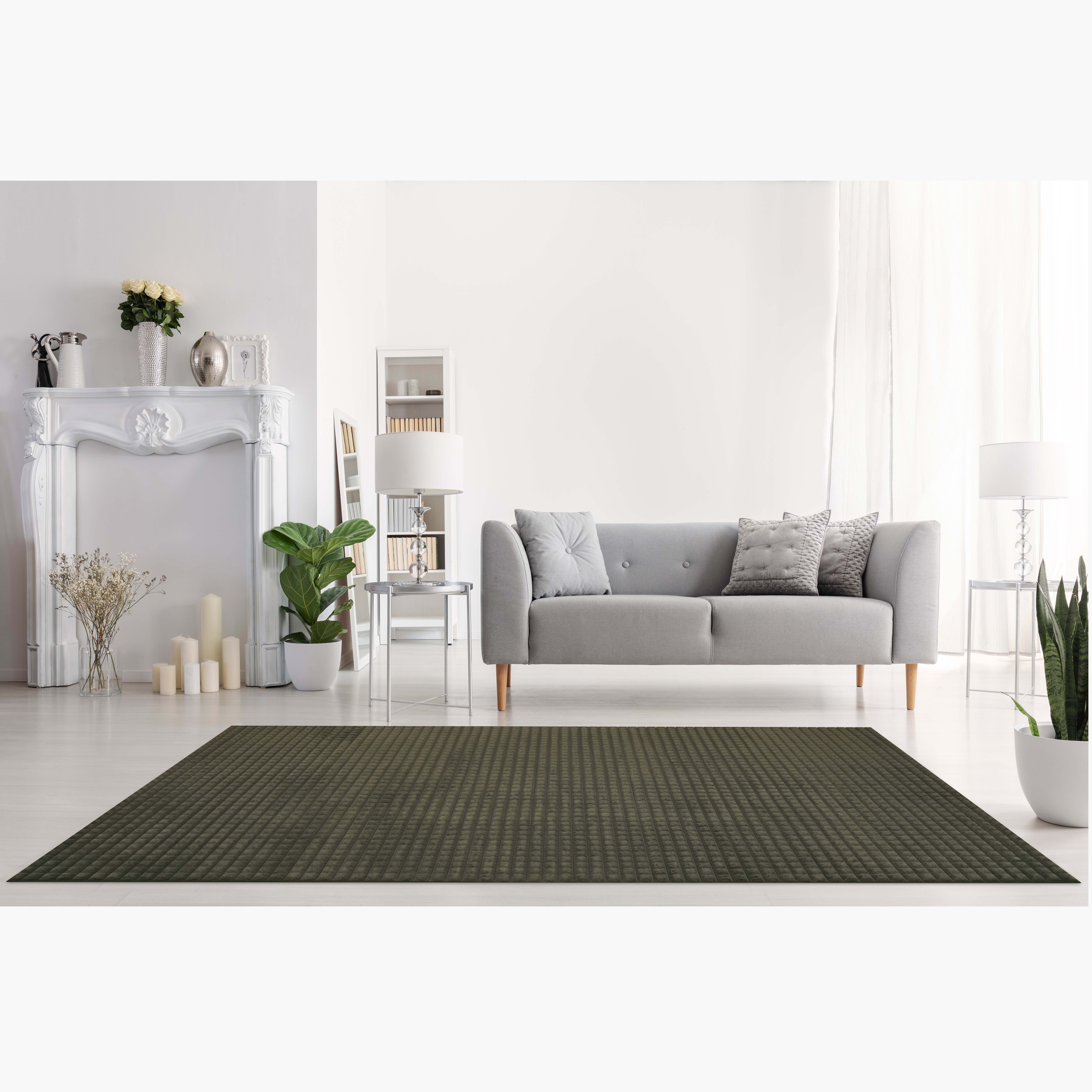Elsdon Blocks Patterned Soft and Plush Rug - 200x300 cm-hbxdecorandfurnishings-floorcoverings-rugs-image-1