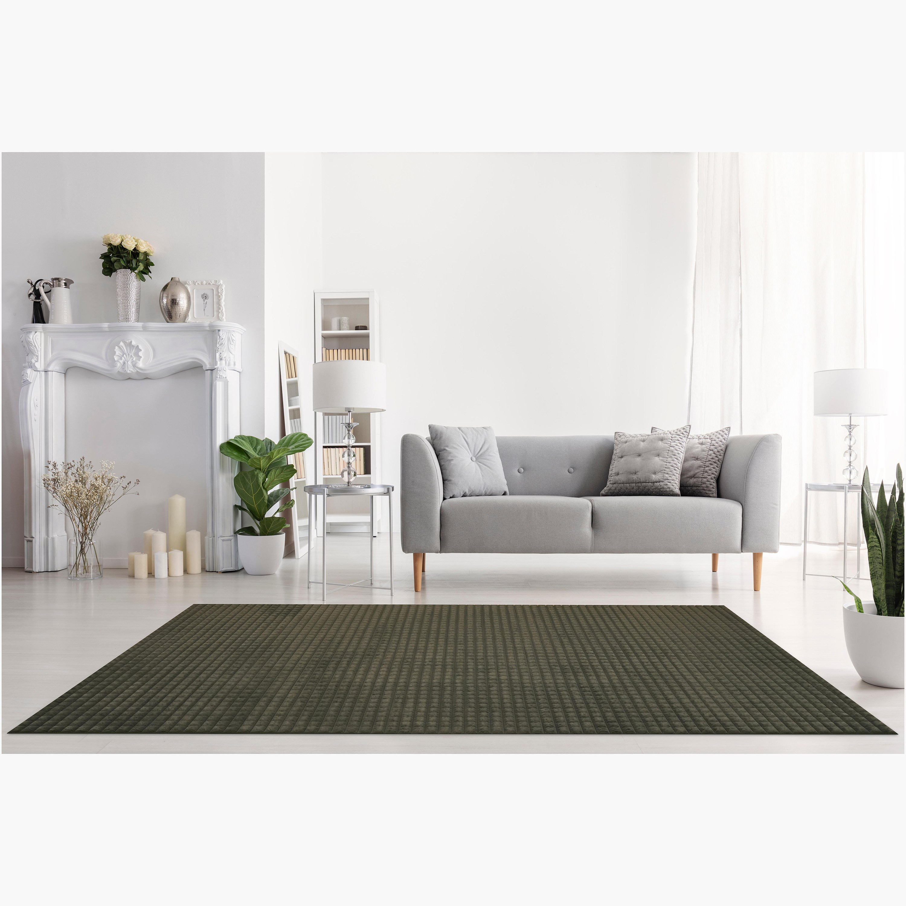 سجادة مخملية وناعمة بنمط مربعات من ألسدون - 240x360 سم-hbxdecorandfurnishings-floorcoverings-rugs-image-1