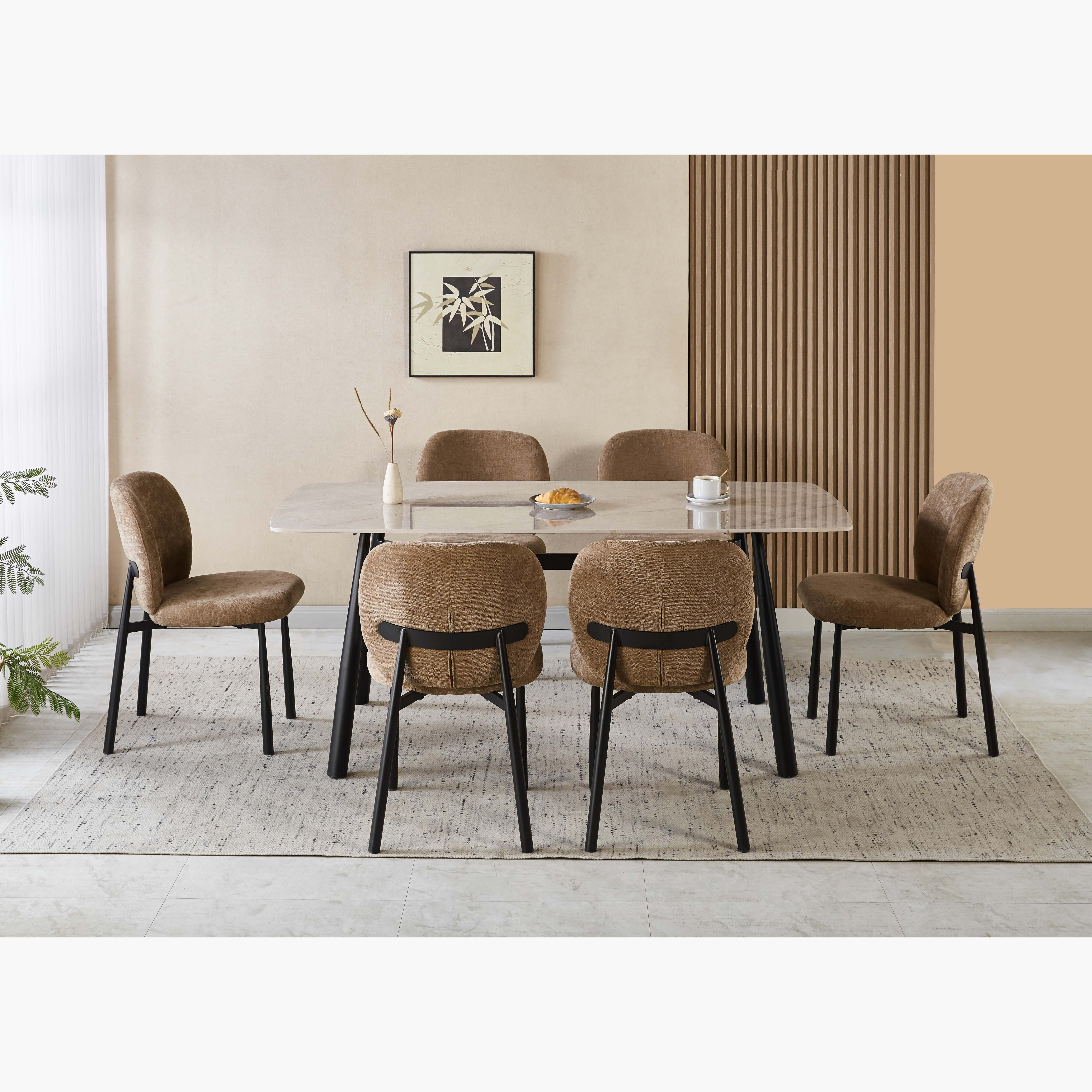 Kendy 6-Seater Sintered Stone Dining Set-hbxfurniture-diningtablesandsets-diningsets-sixseater-image-2