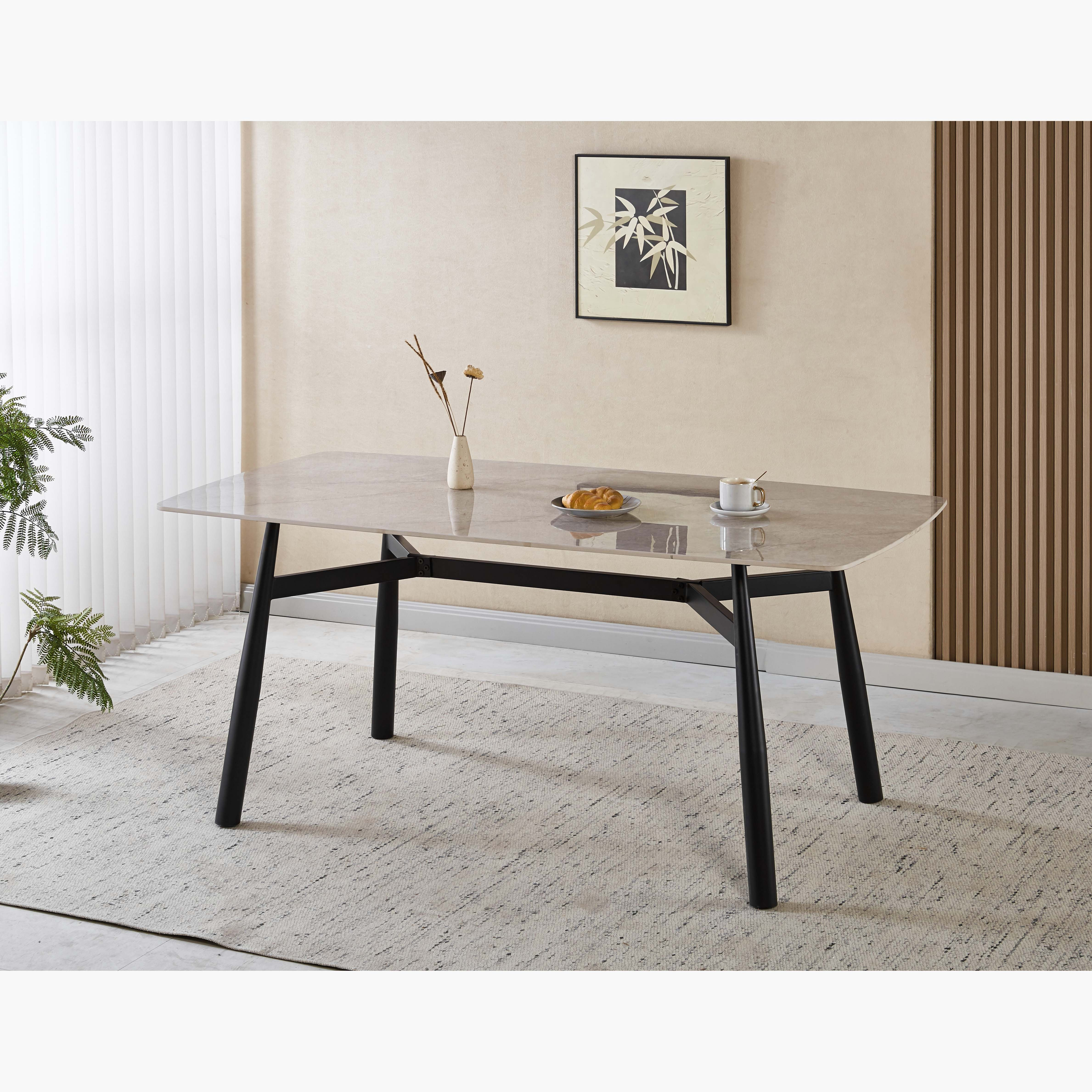 Kendy 6-Seater Sintered Stone Dining Set-hbxfurniture-diningtablesandsets-diningsets-sixseater-image-3