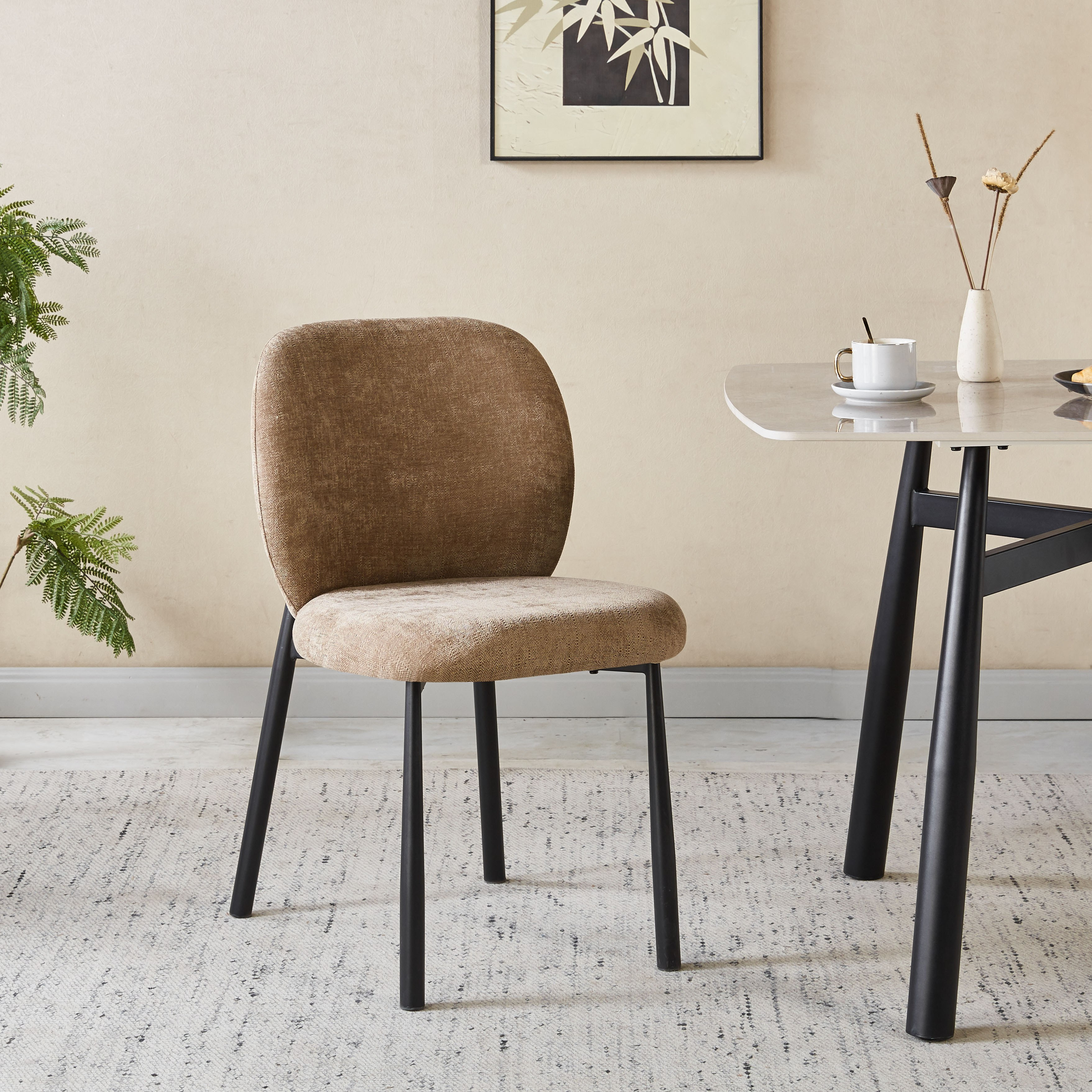 Kendy 6-Seater Sintered Stone Dining Set-hbxfurniture-diningtablesandsets-diningsets-sixseater-image-5