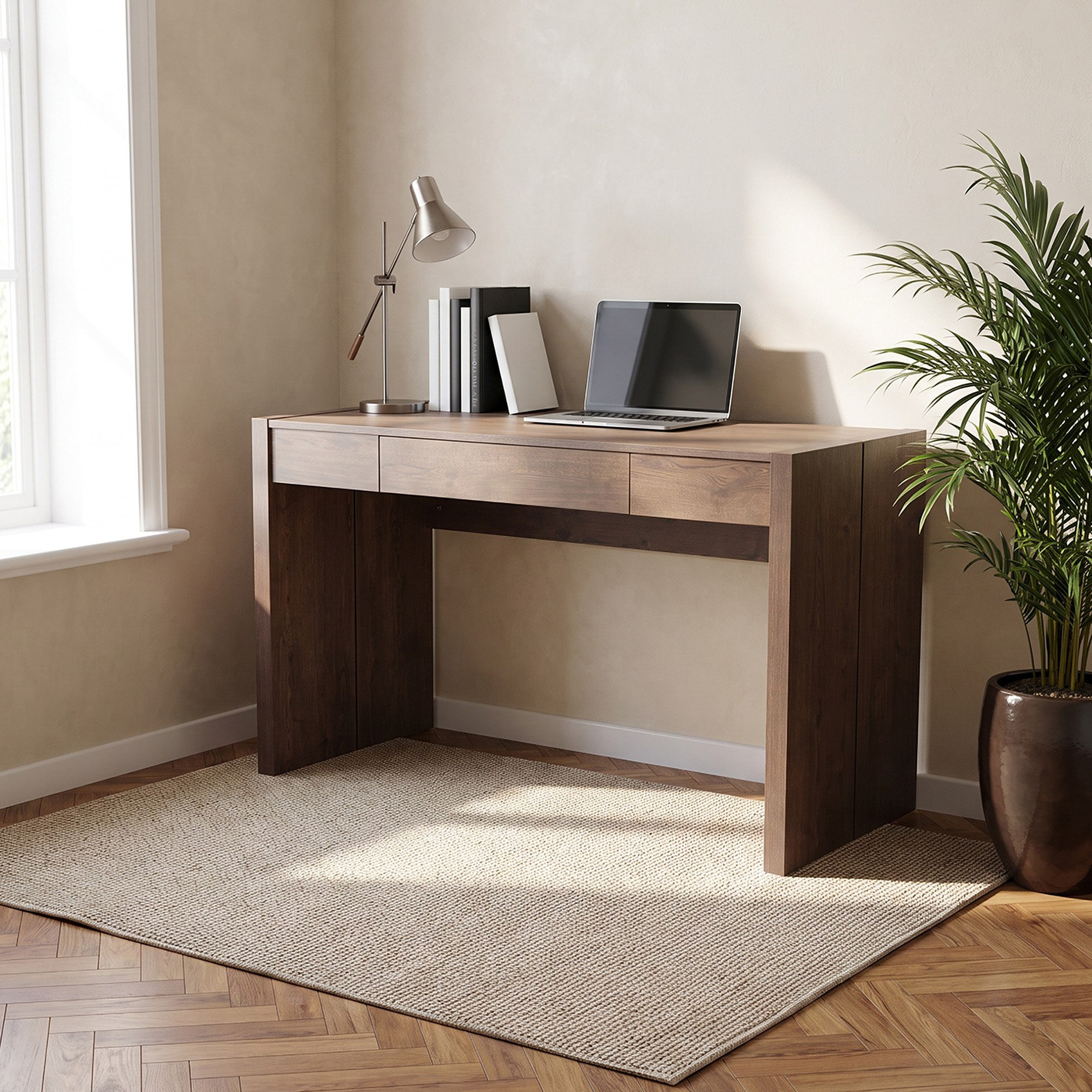 Riccardo with Drawer Study Desk-hbxfurniture-office-desks-image-2